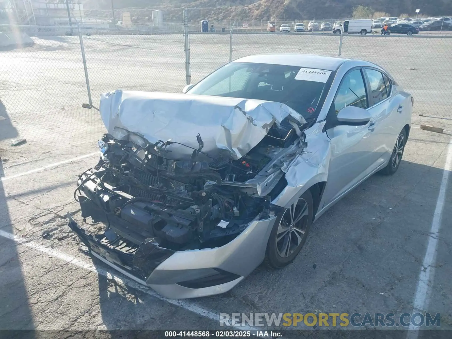2 Photograph of a damaged car 3N1AB8CV7MY255683 NISSAN SENTRA 2021