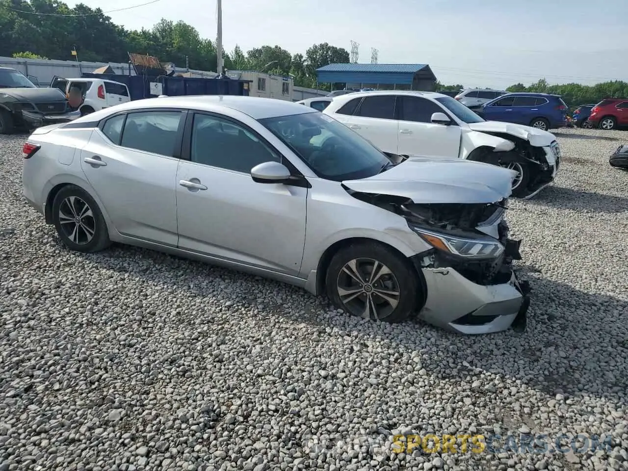 4 Photograph of a damaged car 3N1AB8CV7MY267736 NISSAN SENTRA 2021