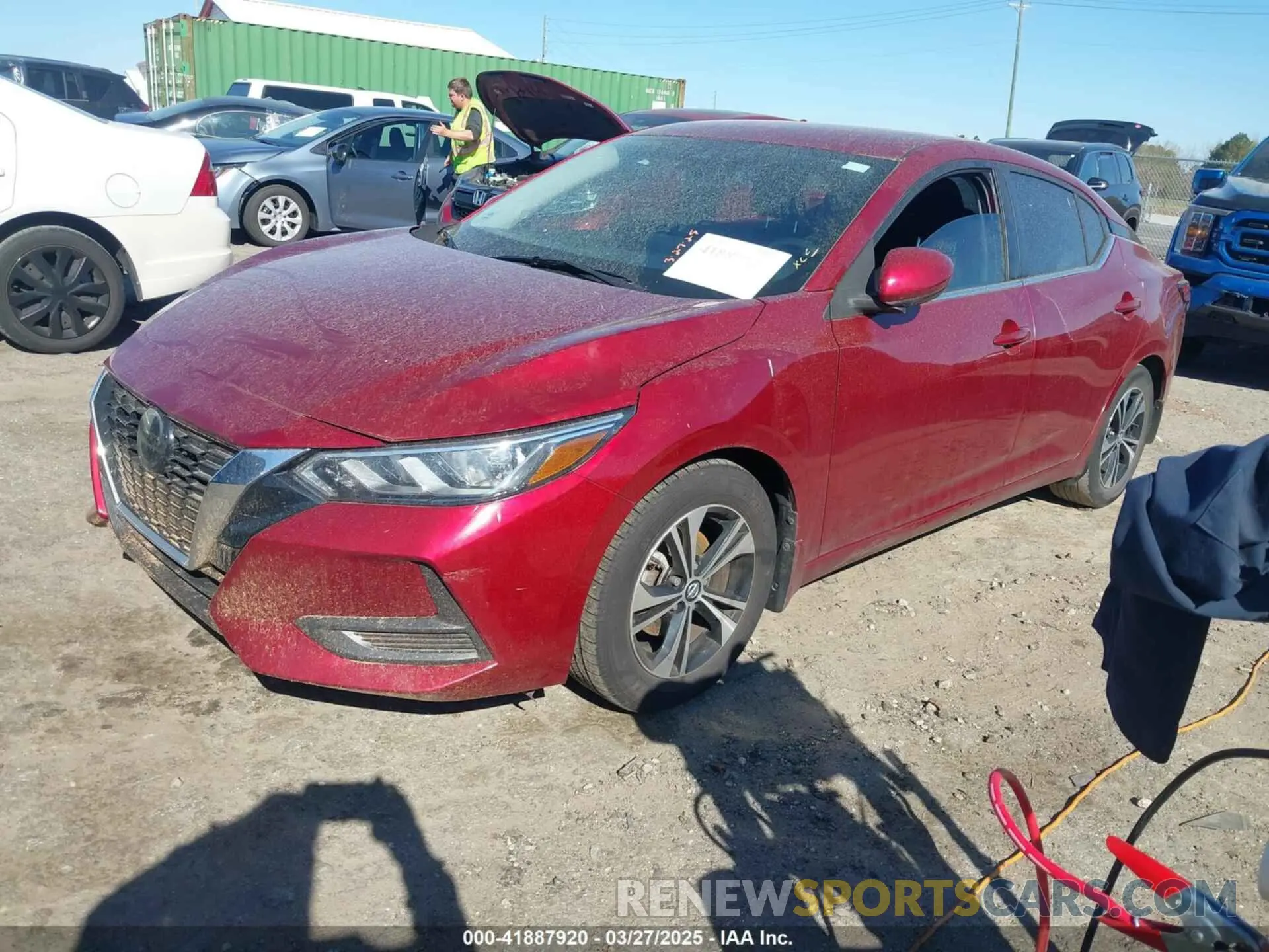 2 Photograph of a damaged car 3N1AB8CV7MY280194 NISSAN SENTRA 2021