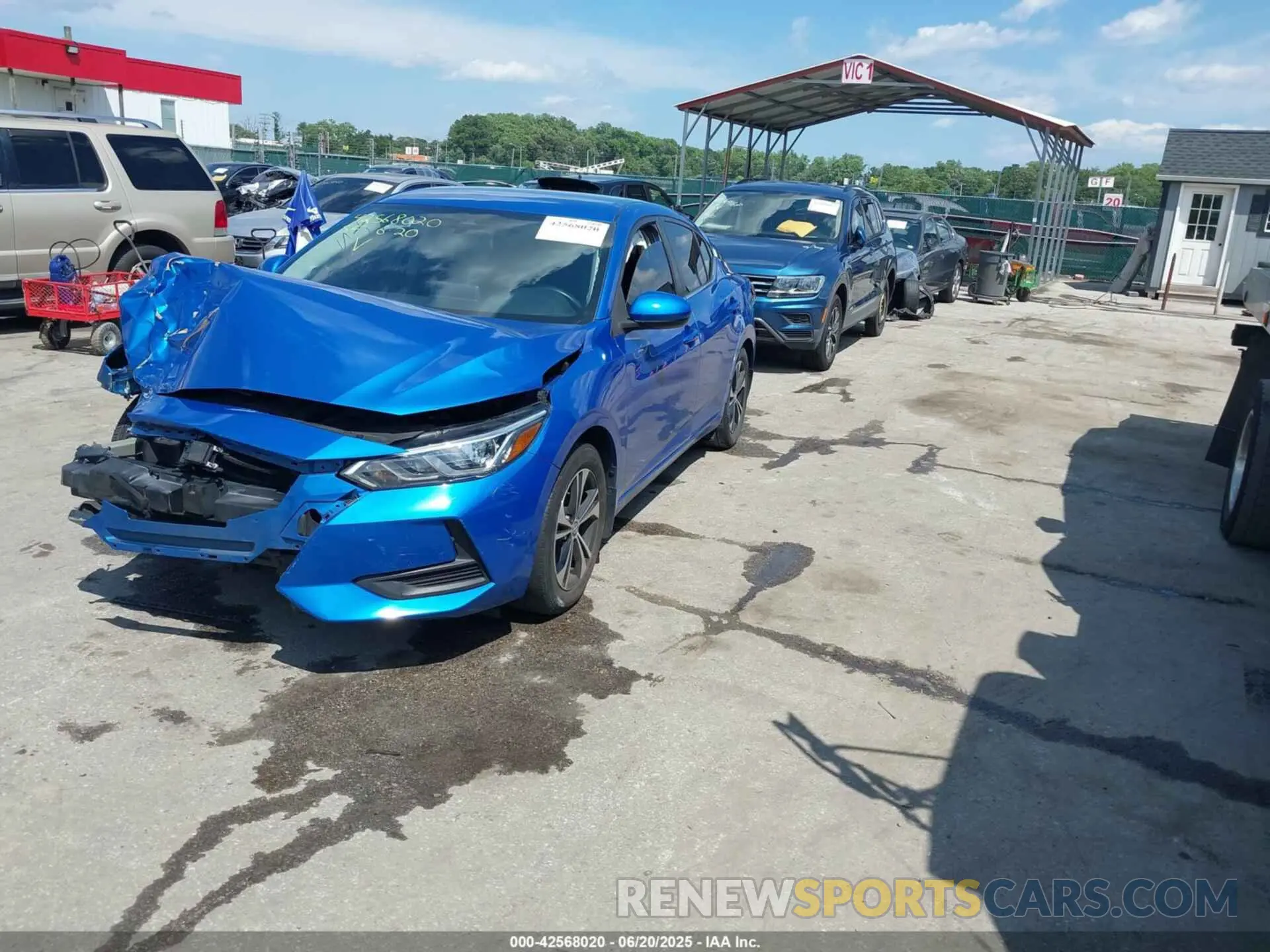 2 Photograph of a damaged car 3N1AB8CV7MY307510 NISSAN SENTRA 2021