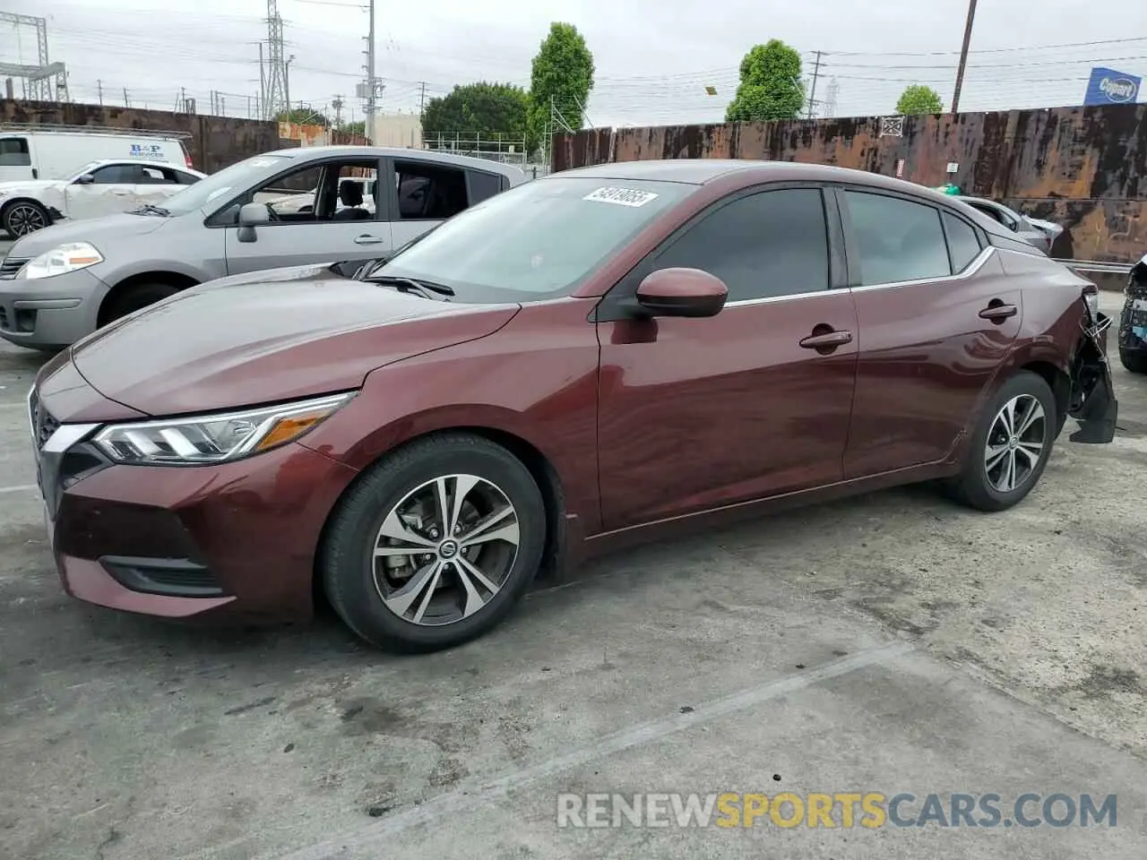 1 Photograph of a damaged car 3N1AB8CV7MY329815 NISSAN SENTRA 2021