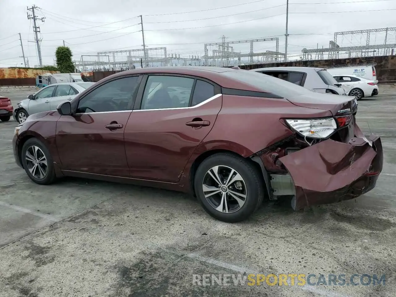 2 Photograph of a damaged car 3N1AB8CV7MY329815 NISSAN SENTRA 2021