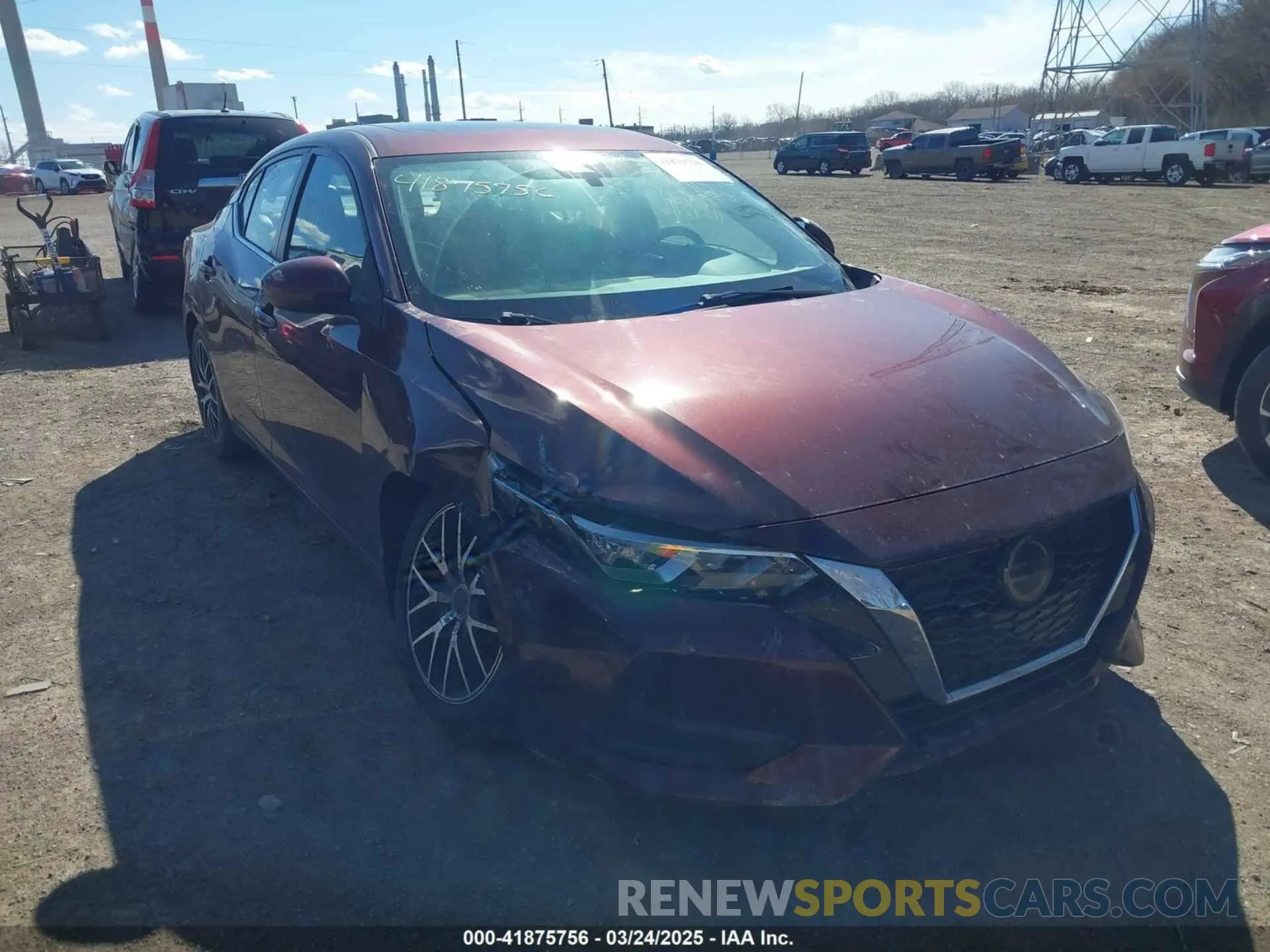 1 Photograph of a damaged car 3N1AB8CV8MY230033 NISSAN SENTRA 2021