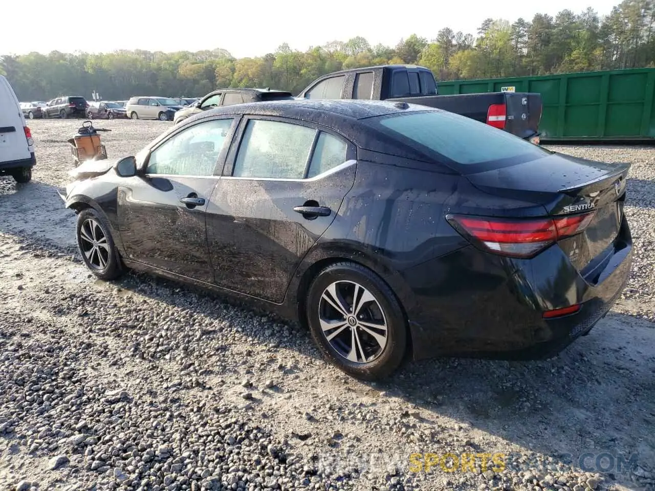 2 Photograph of a damaged car 3N1AB8CV8MY234566 NISSAN SENTRA 2021
