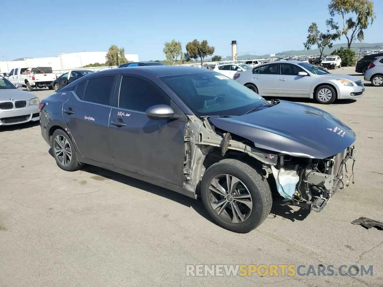 4 Photograph of a damaged car 3N1AB8CV8MY294640 NISSAN SENTRA 2021