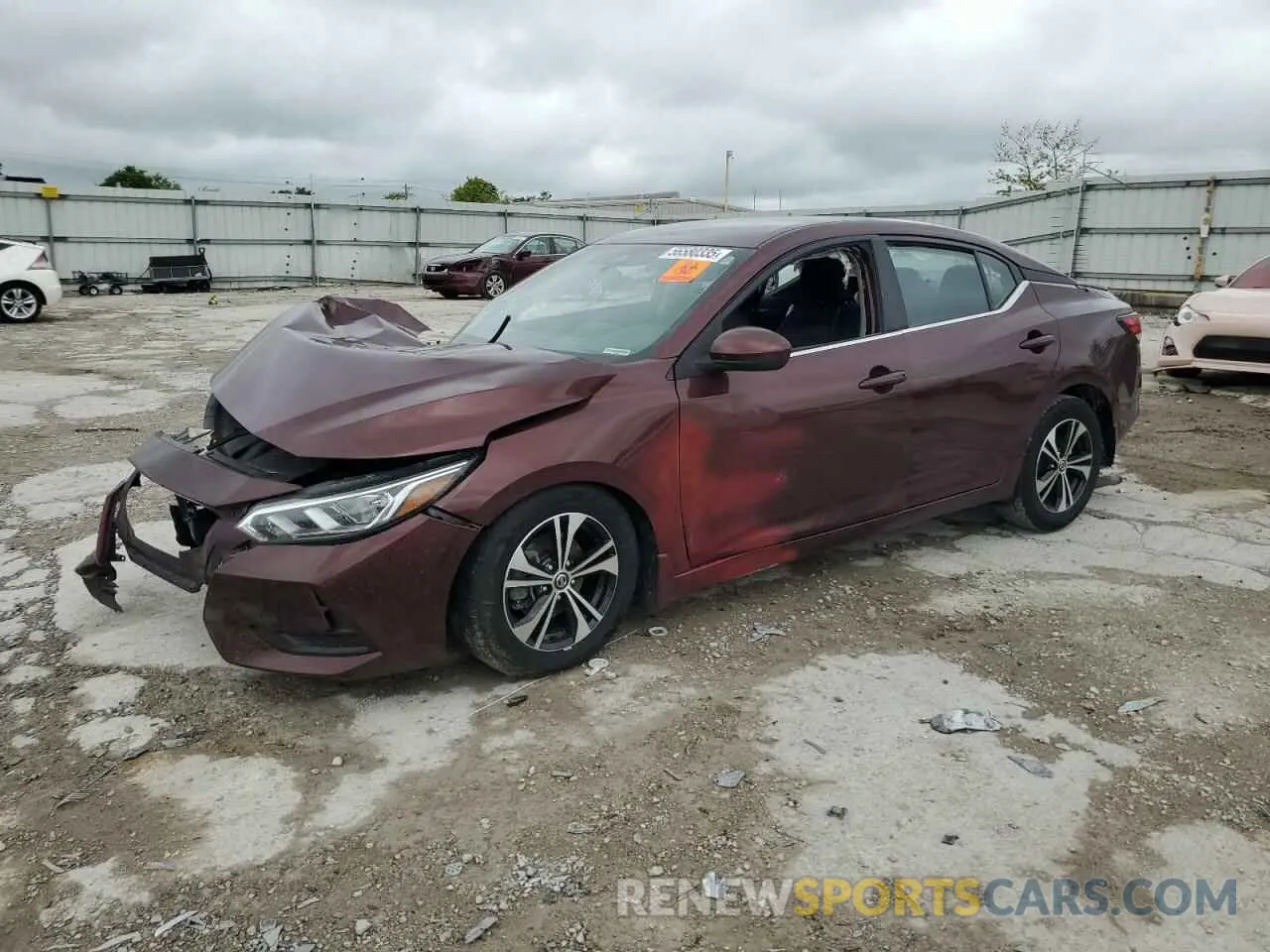 1 Photograph of a damaged car 3N1AB8CV8MY298848 NISSAN SENTRA 2021