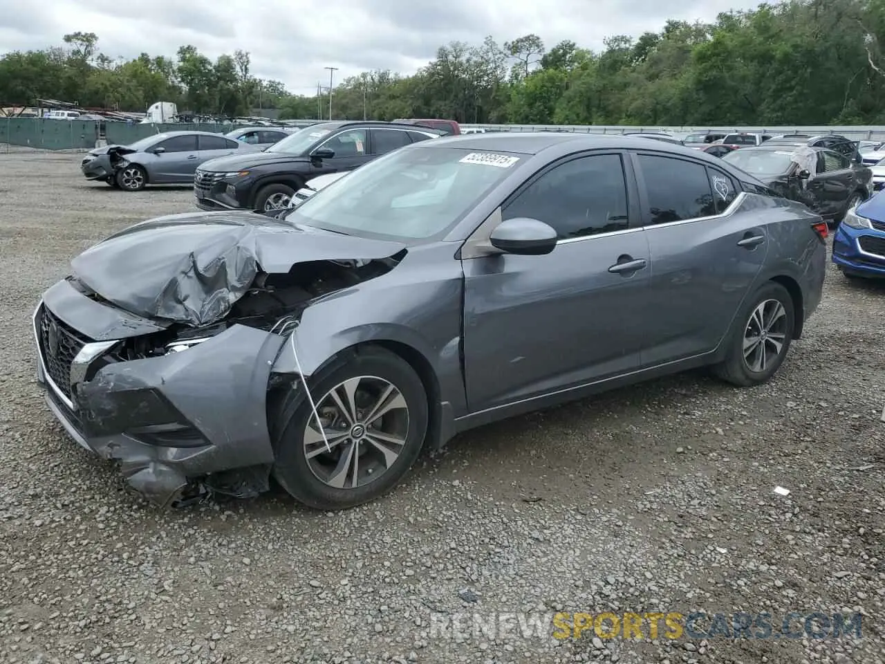 1 Photograph of a damaged car 3N1AB8CV8MY303367 NISSAN SENTRA 2021