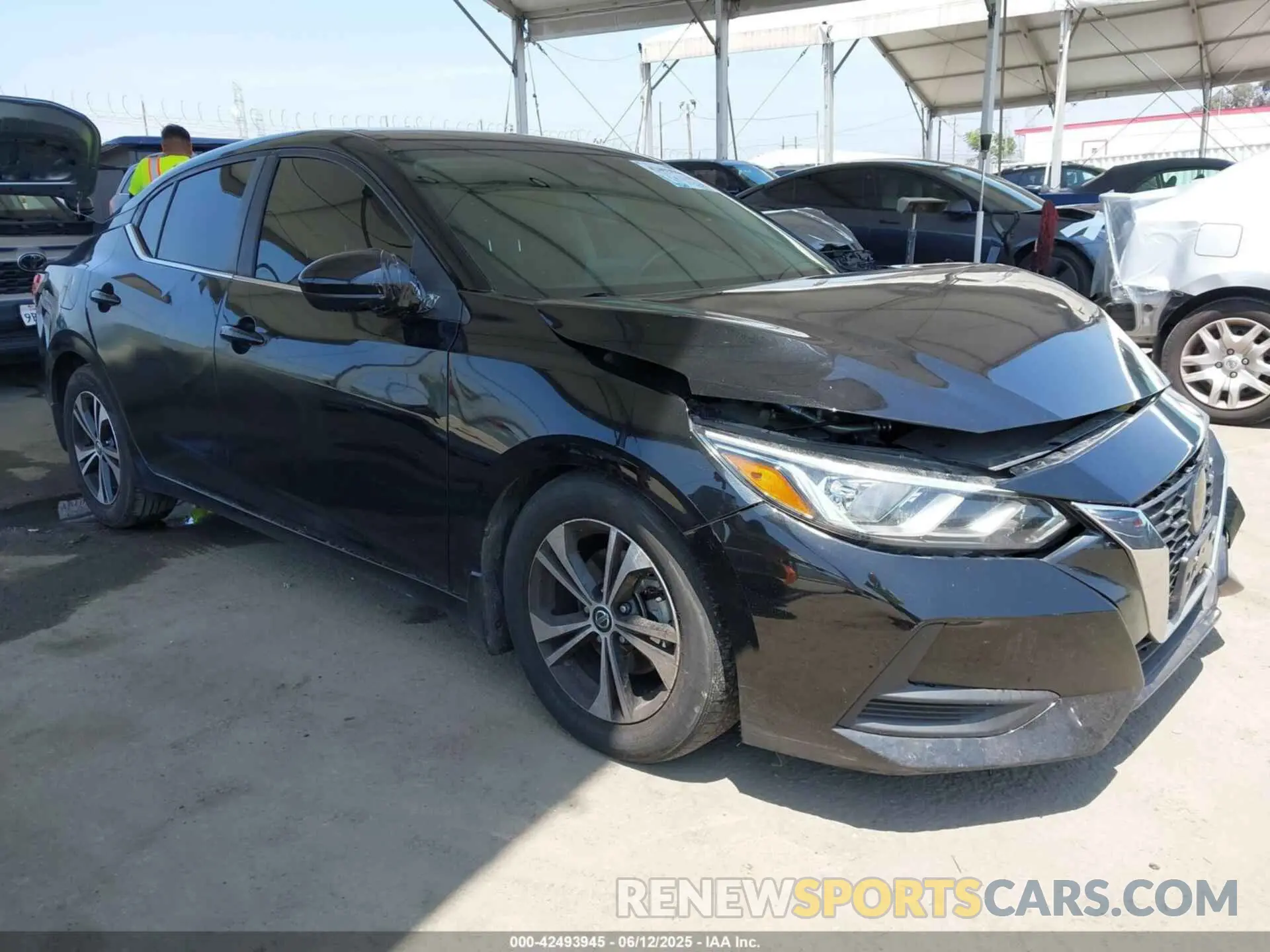 1 Photograph of a damaged car 3N1AB8CV9MY202130 NISSAN SENTRA 2021