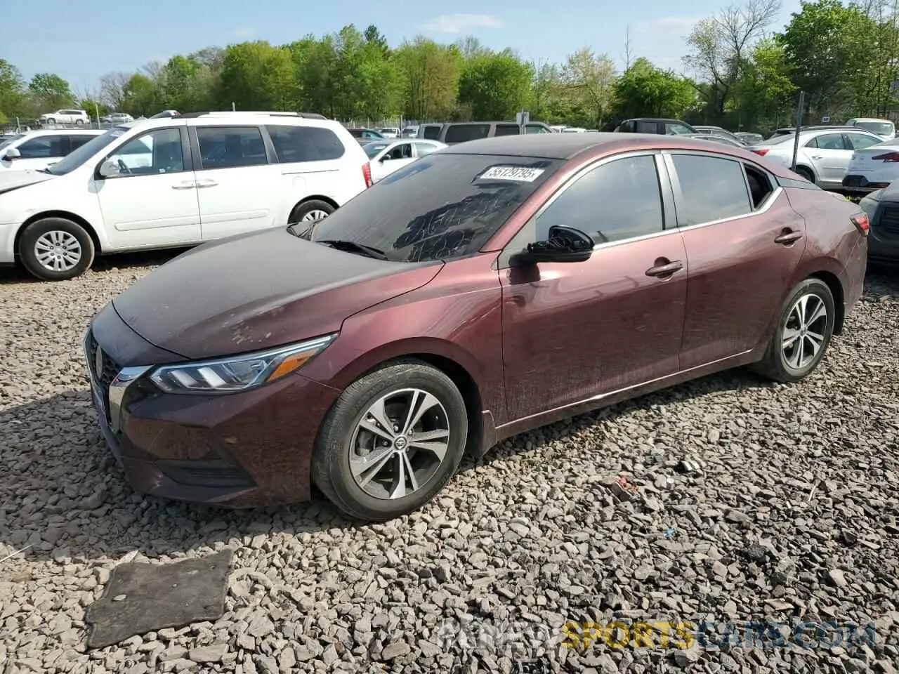 1 Photograph of a damaged car 3N1AB8CV9MY262540 NISSAN SENTRA 2021