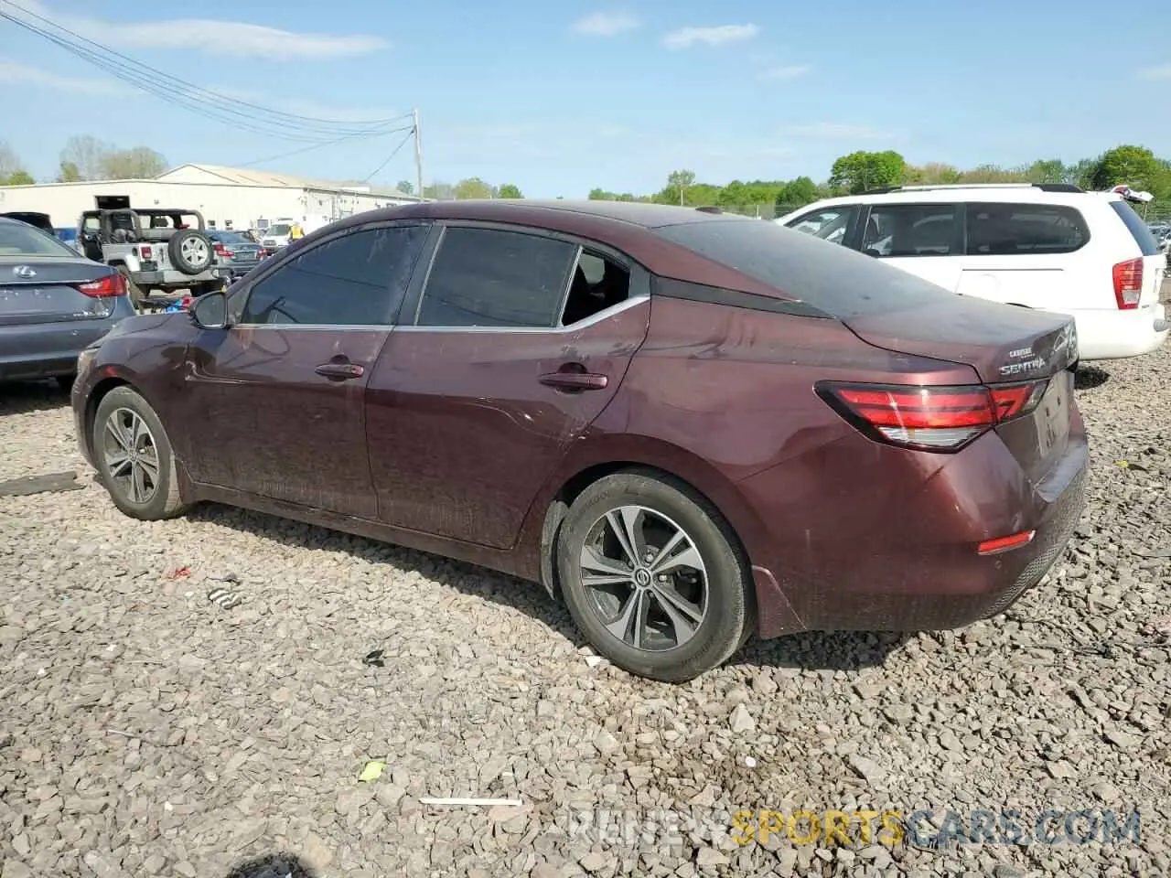 2 Photograph of a damaged car 3N1AB8CV9MY262540 NISSAN SENTRA 2021
