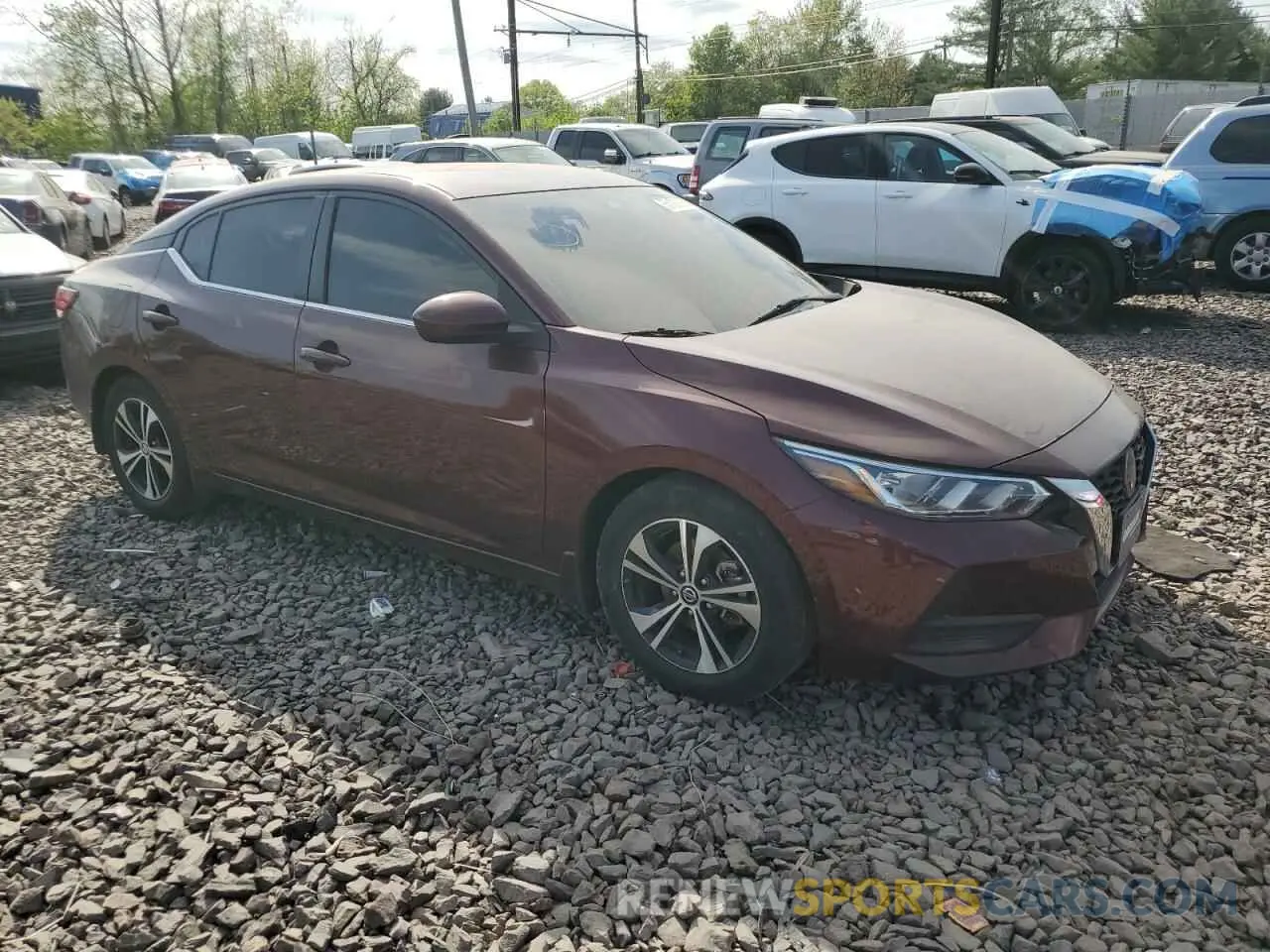 4 Photograph of a damaged car 3N1AB8CV9MY262540 NISSAN SENTRA 2021