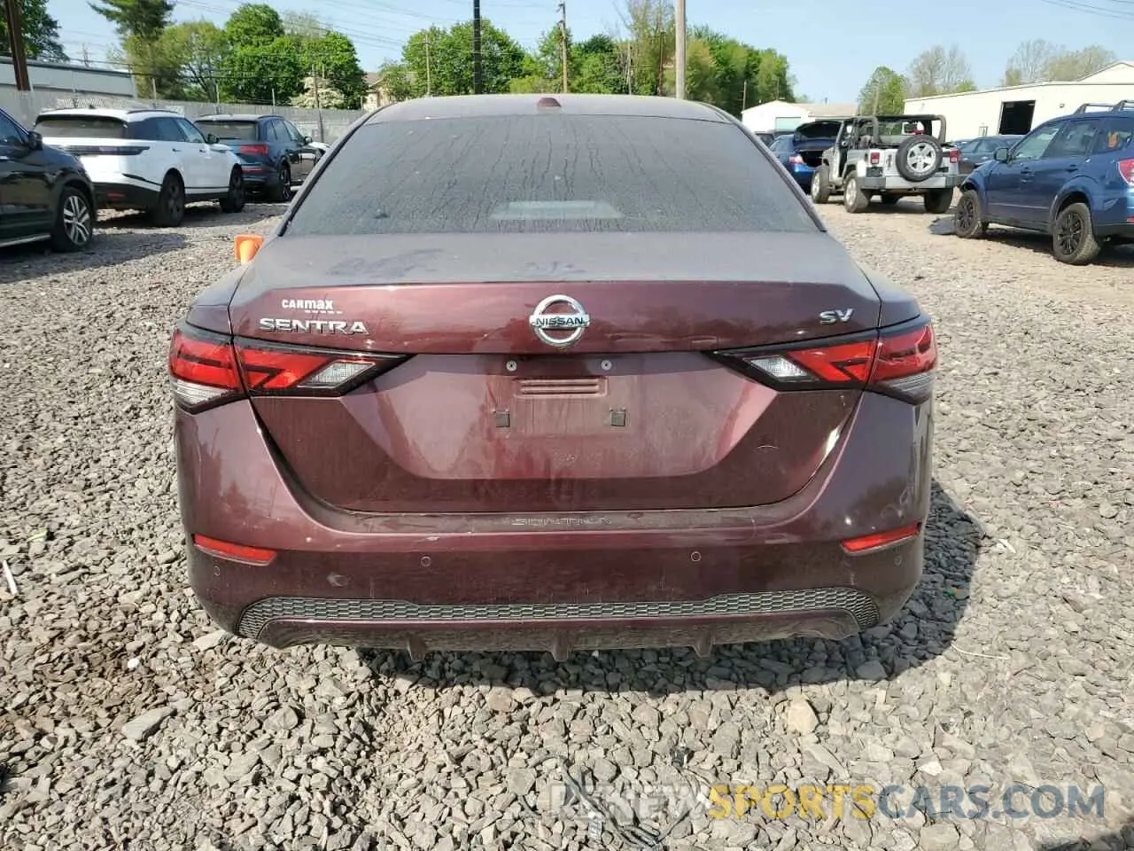 6 Photograph of a damaged car 3N1AB8CV9MY262540 NISSAN SENTRA 2021