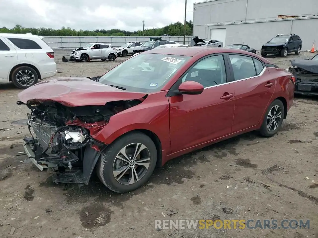 1 Photograph of a damaged car 3N1AB8CV9MY280021 NISSAN SENTRA 2021