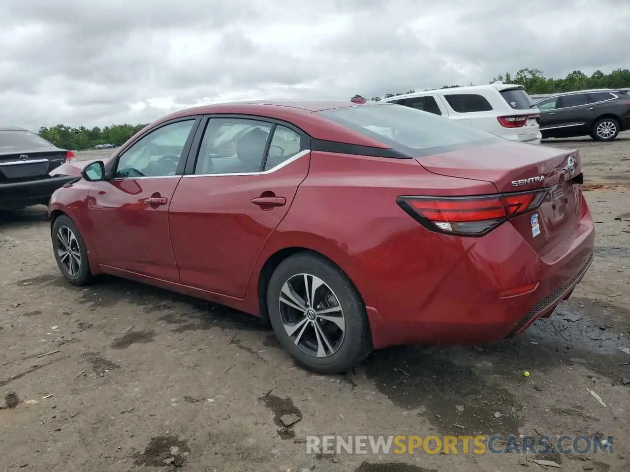 2 Photograph of a damaged car 3N1AB8CV9MY280021 NISSAN SENTRA 2021