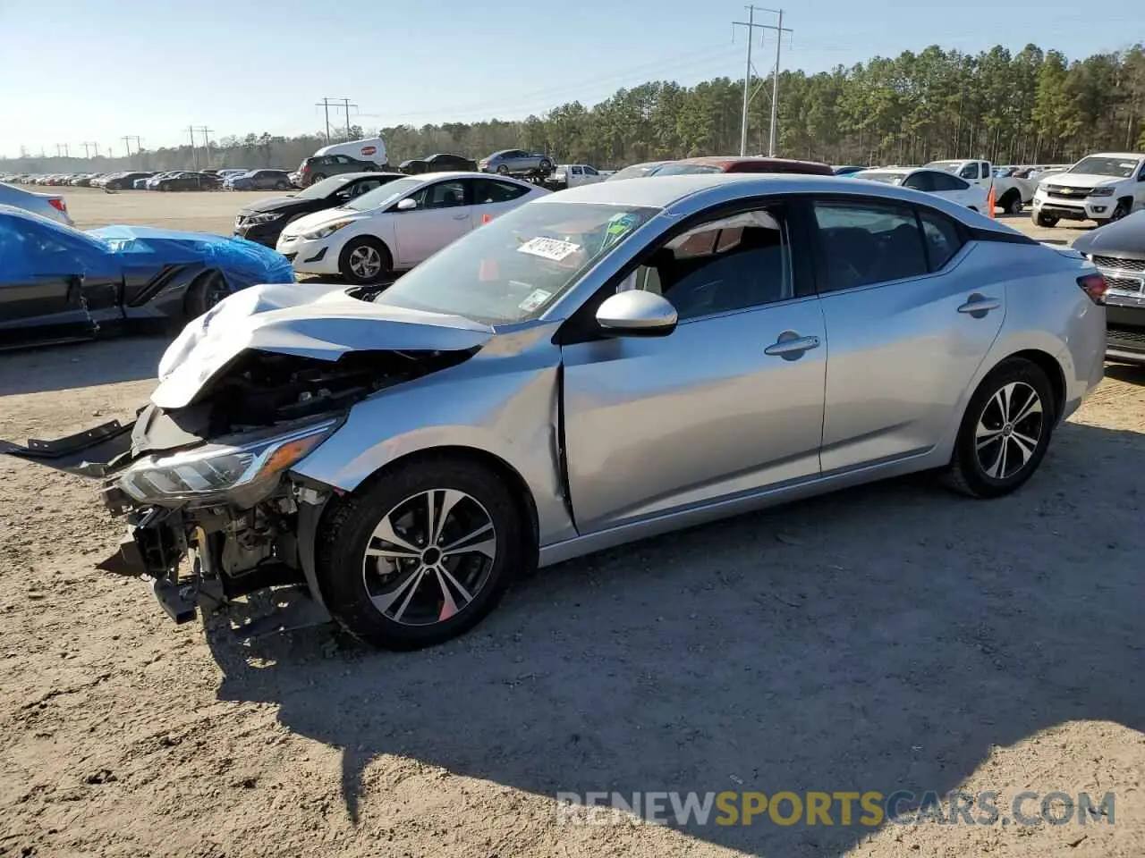 1 Photograph of a damaged car 3N1AB8CV9MY285963 NISSAN SENTRA 2021