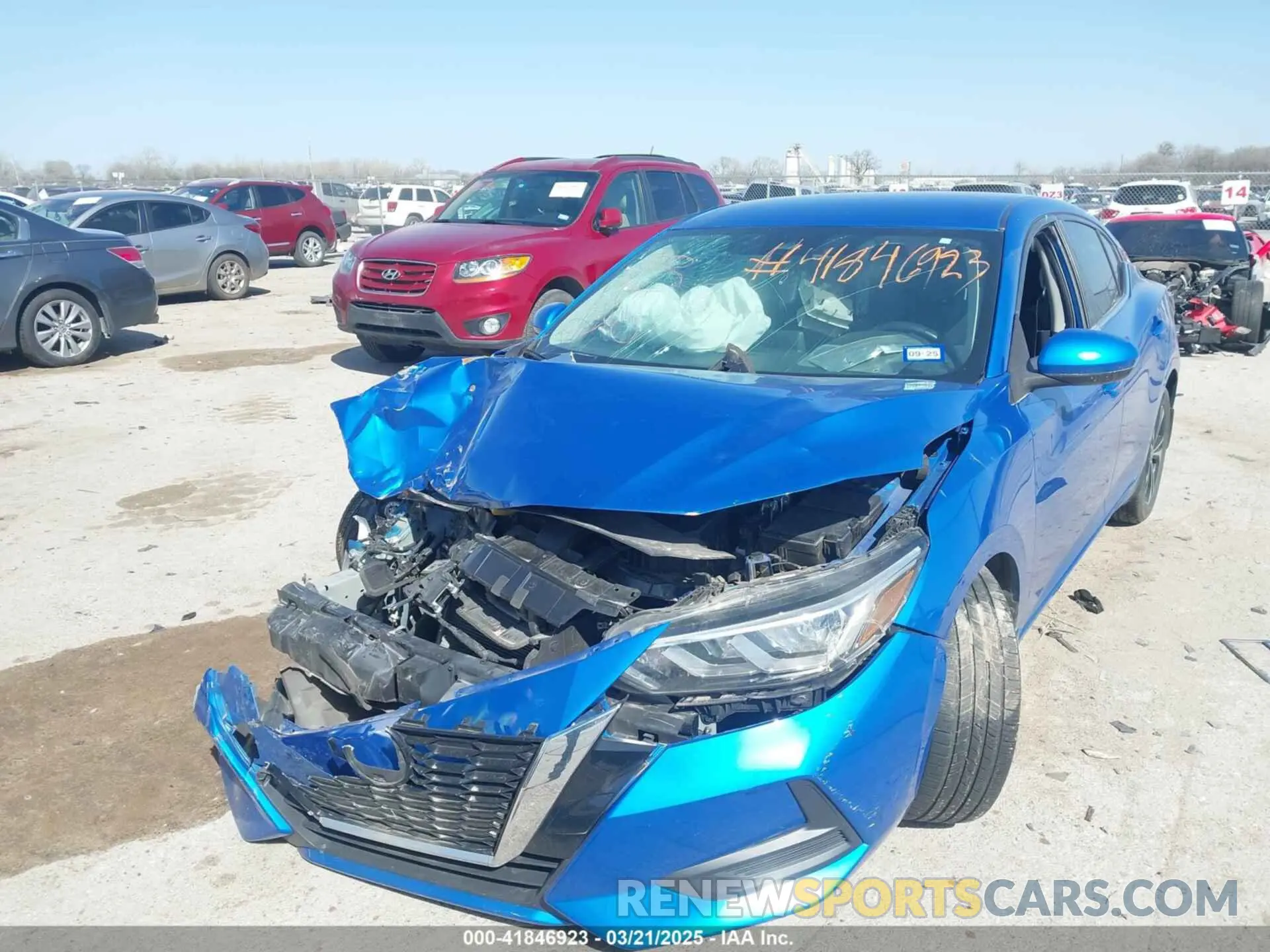 2 Photograph of a damaged car 3N1AB8CV9MY318282 NISSAN SENTRA 2021