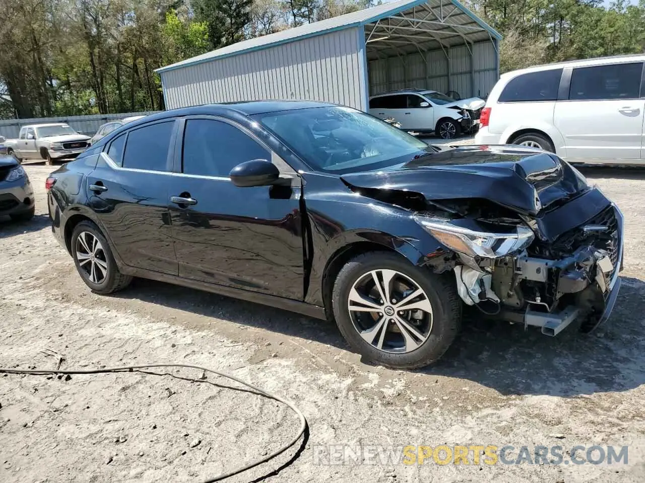 4 Photograph of a damaged car 3N1AB8CV9MY320923 NISSAN SENTRA 2021