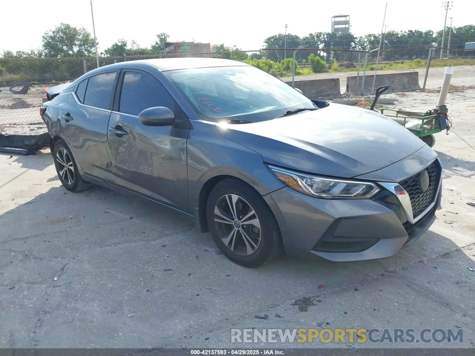 1 Photograph of a damaged car 3N1AB8CV9MY325426 NISSAN SENTRA 2021