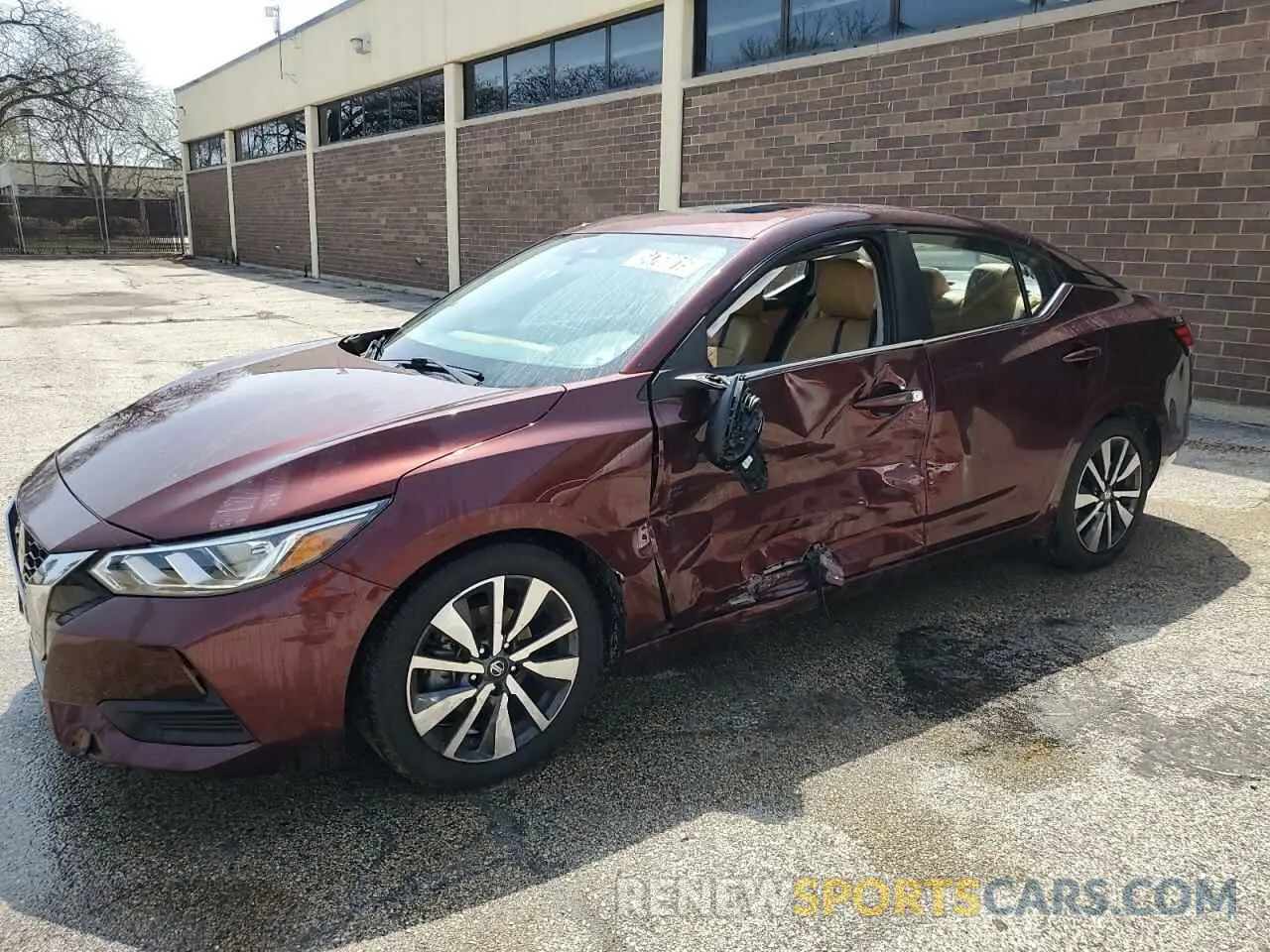 1 Photograph of a damaged car 3N1AB8CVXMY206073 NISSAN SENTRA 2021