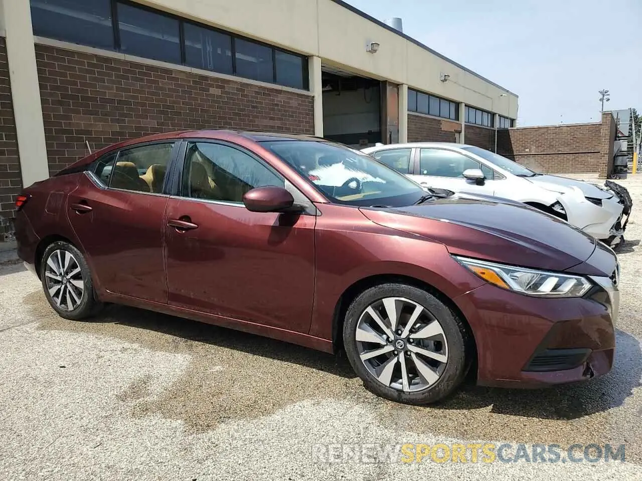 4 Photograph of a damaged car 3N1AB8CVXMY206073 NISSAN SENTRA 2021