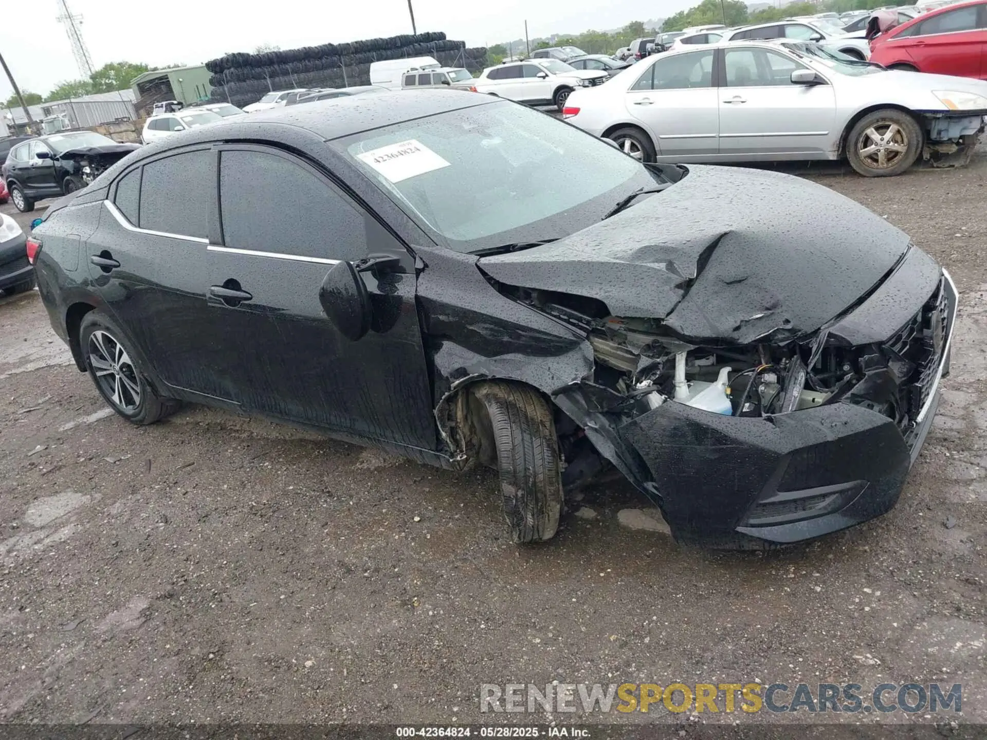 1 Photograph of a damaged car 3N1AB8CVXMY215209 NISSAN SENTRA 2021