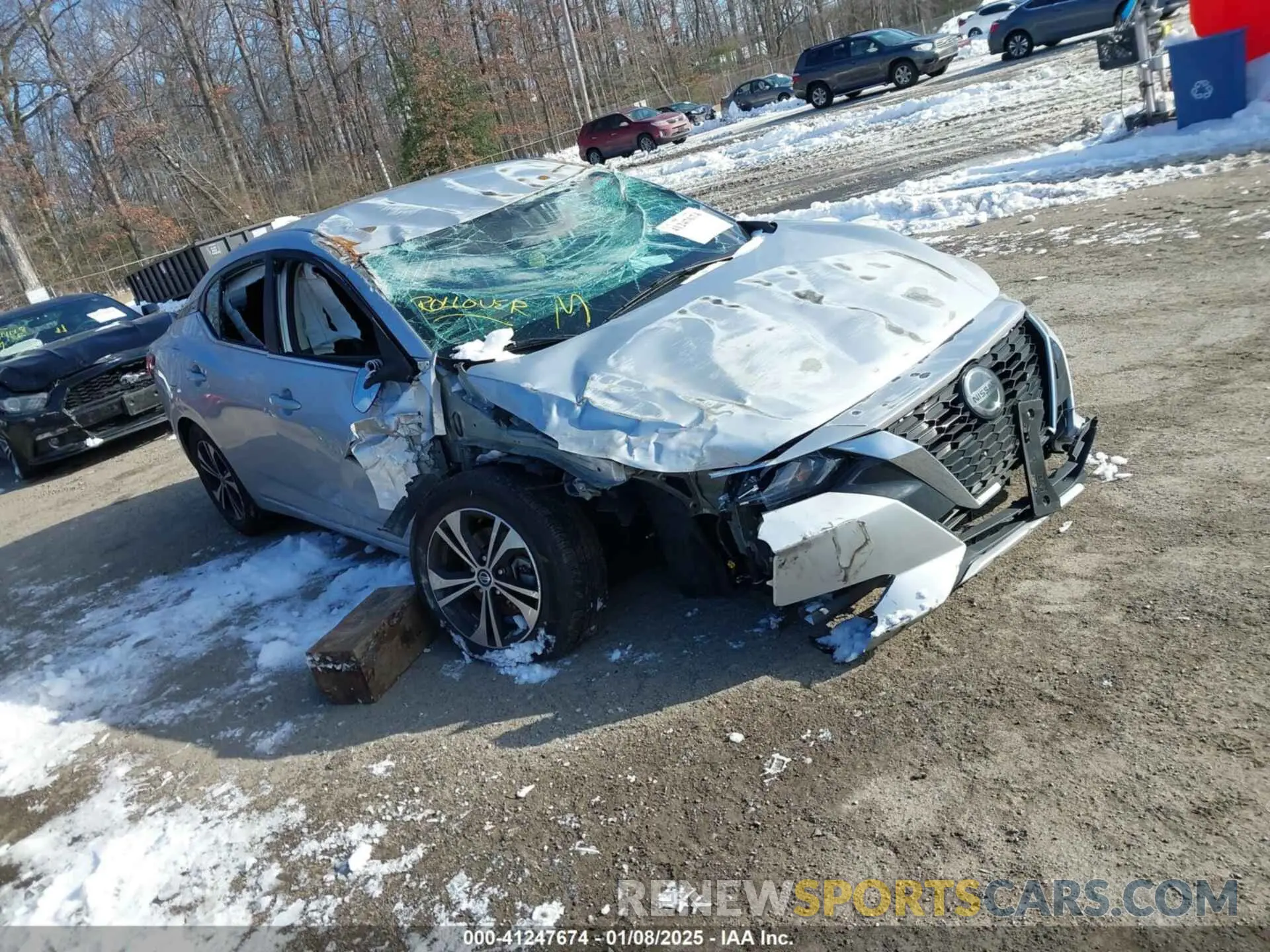 1 Photograph of a damaged car 3N1AB8CVXMY237792 NISSAN SENTRA 2021