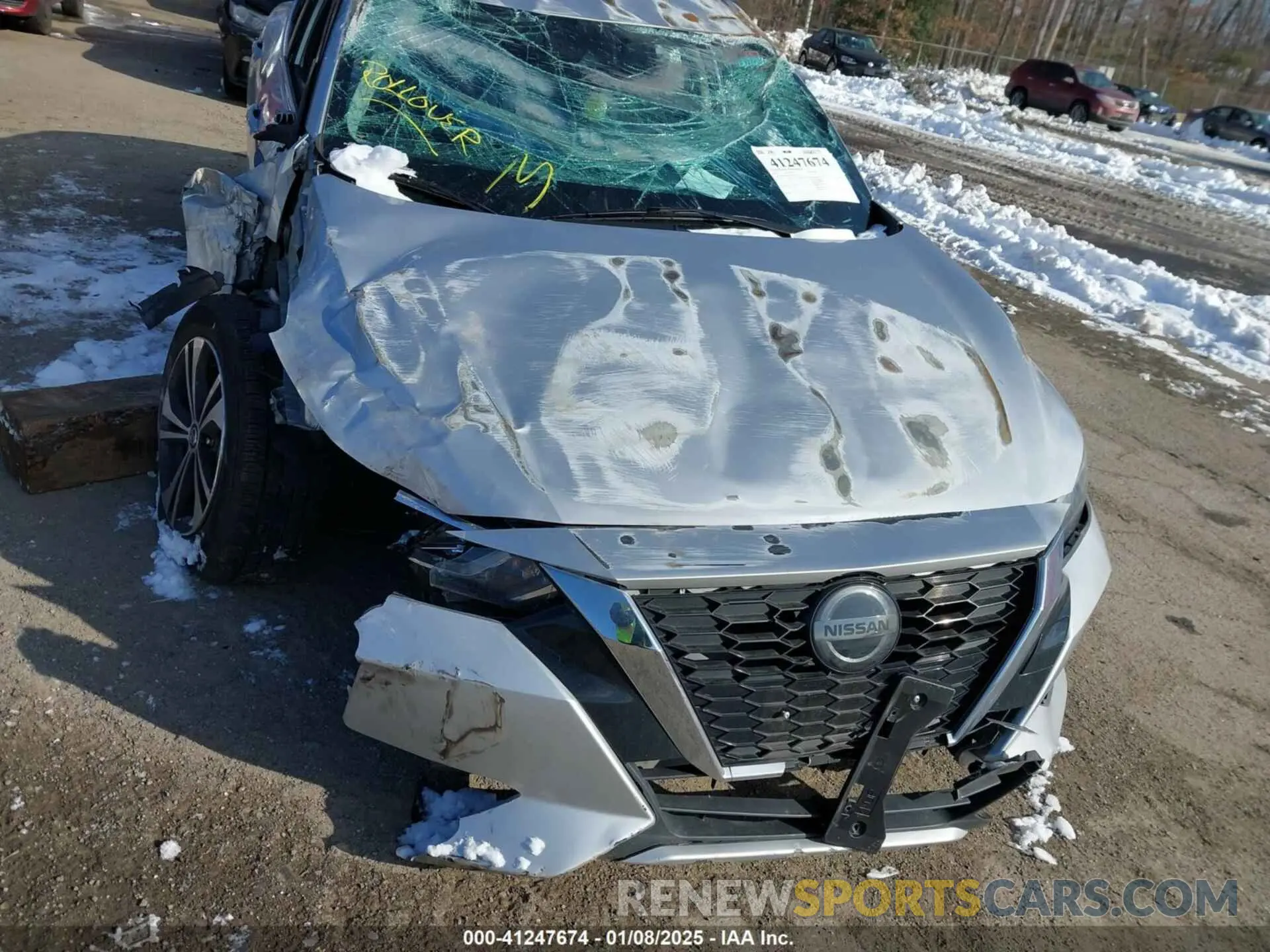 10 Photograph of a damaged car 3N1AB8CVXMY237792 NISSAN SENTRA 2021