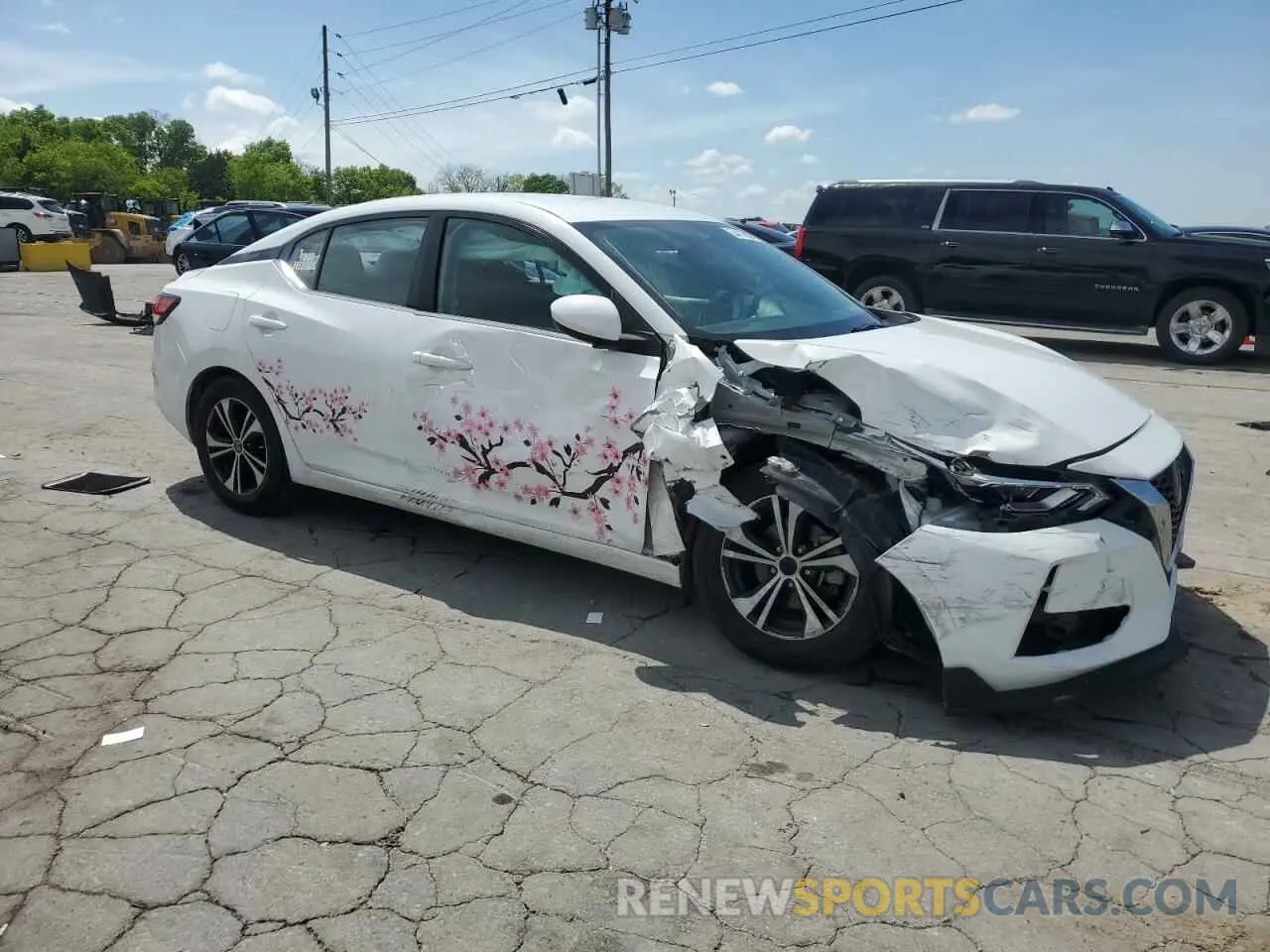 4 Photograph of a damaged car 3N1AB8CVXMY245794 NISSAN SENTRA 2021