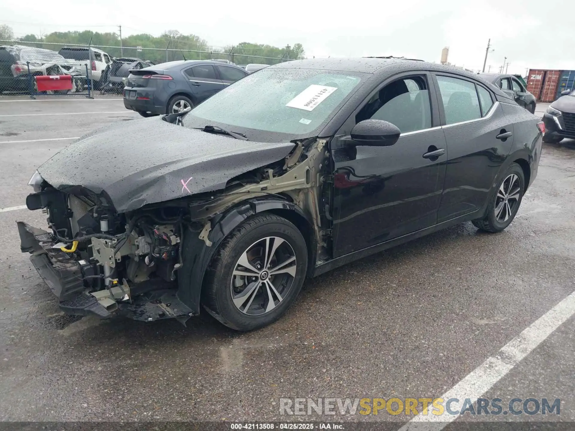 2 Photograph of a damaged car 3N1AB8CVXMY282604 NISSAN SENTRA 2021