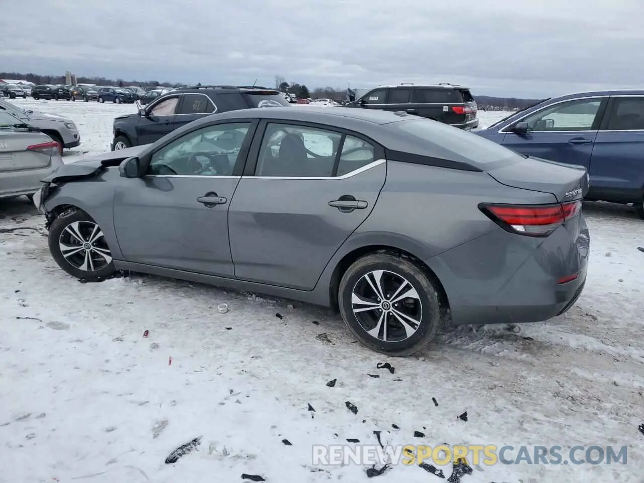 2 Photograph of a damaged car 3N1AB8CVXMY284398 NISSAN SENTRA 2021