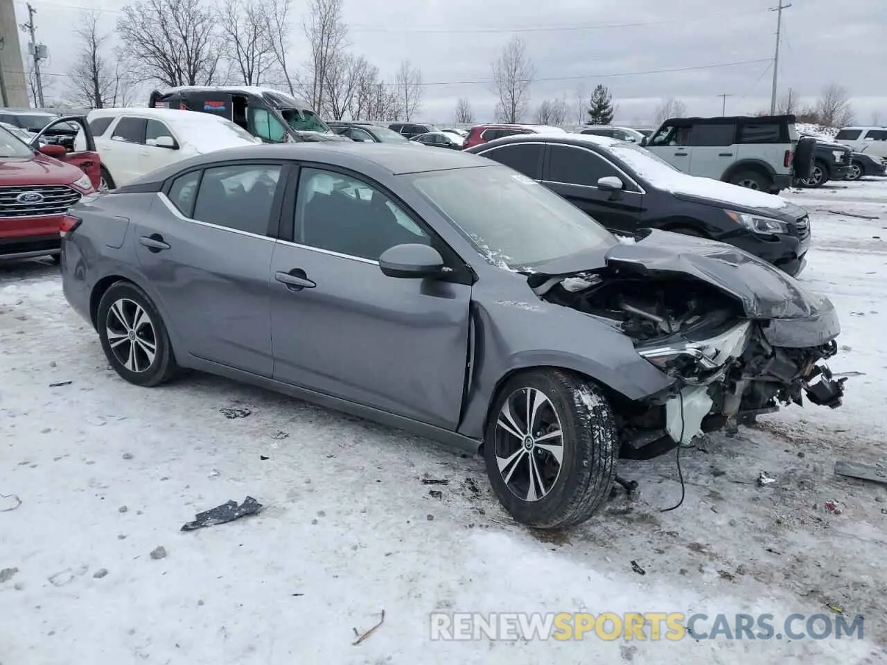 4 Photograph of a damaged car 3N1AB8CVXMY284398 NISSAN SENTRA 2021