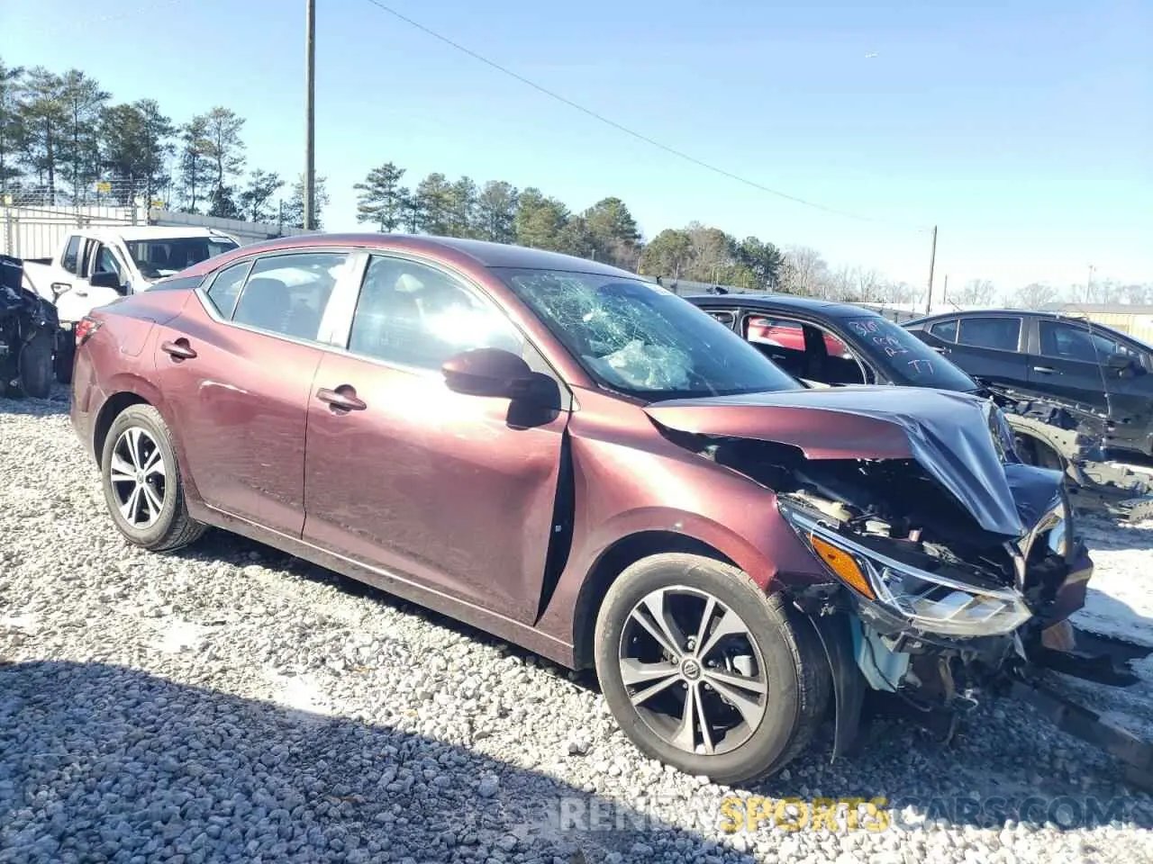4 Photograph of a damaged car 3N1AB8CVXMY299726 NISSAN SENTRA 2021