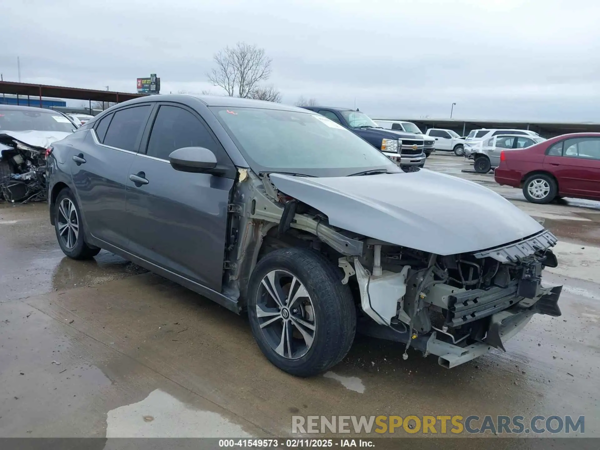 1 Photograph of a damaged car 3N1AB8CVXMY310112 NISSAN SENTRA 2021