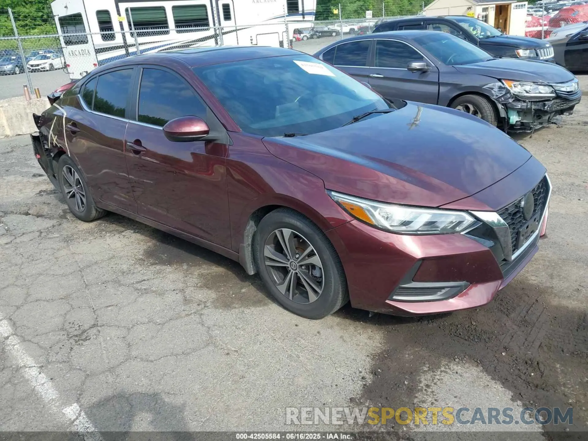 1 Photograph of a damaged car 3N1AB8CVXMY326228 NISSAN SENTRA 2021