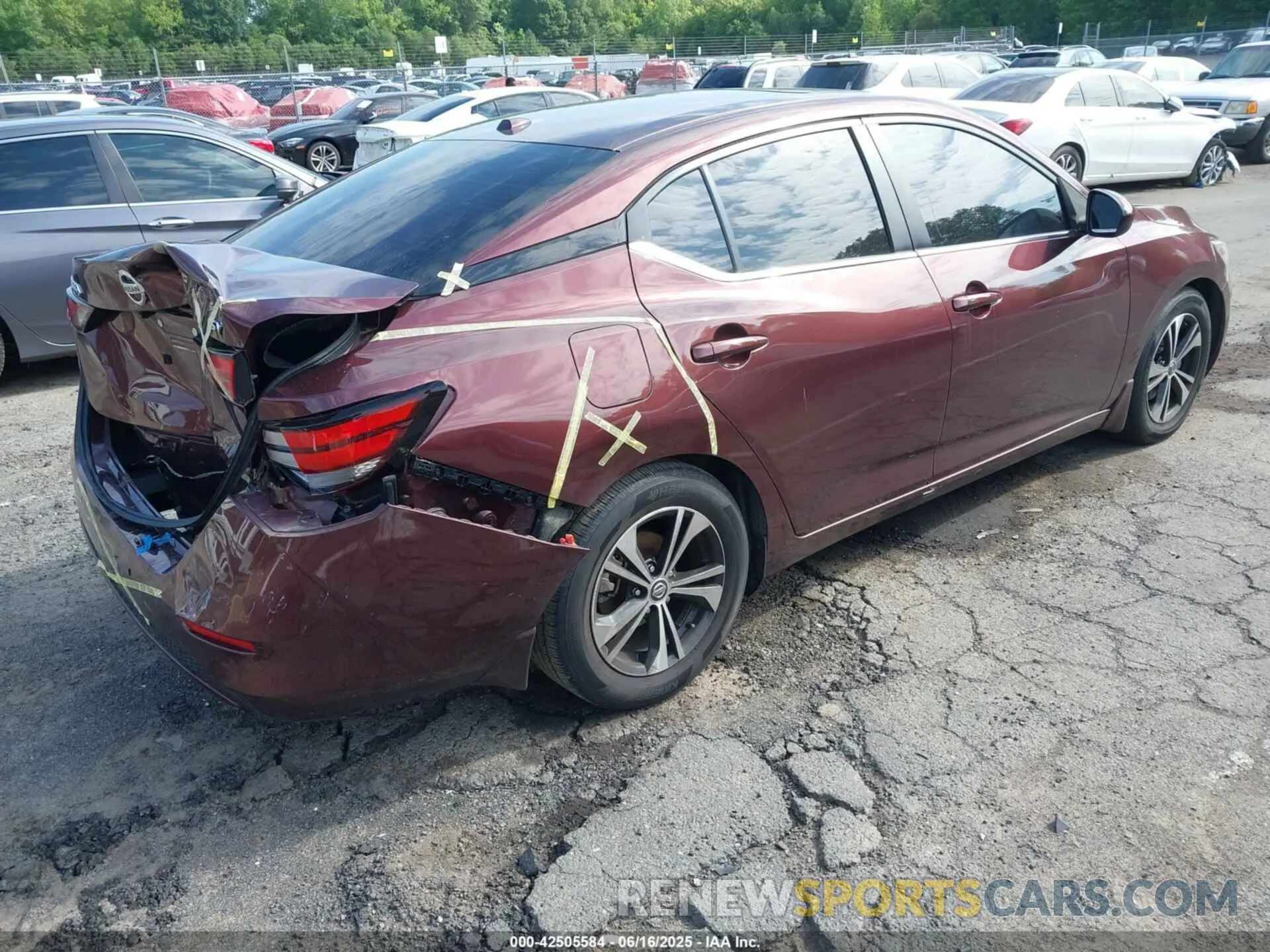 4 Photograph of a damaged car 3N1AB8CVXMY326228 NISSAN SENTRA 2021