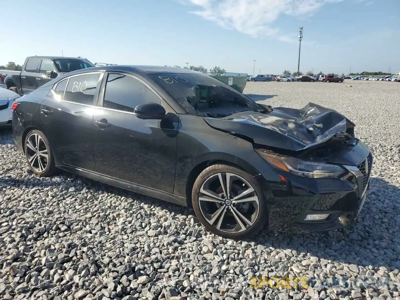 4 Photograph of a damaged car 3N1AB8DV0MY209577 NISSAN SENTRA 2021