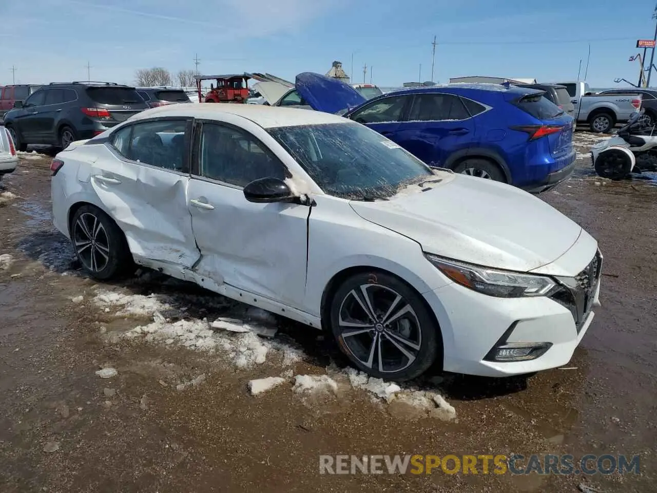 4 Photograph of a damaged car 3N1AB8DV0MY288944 NISSAN SENTRA 2021