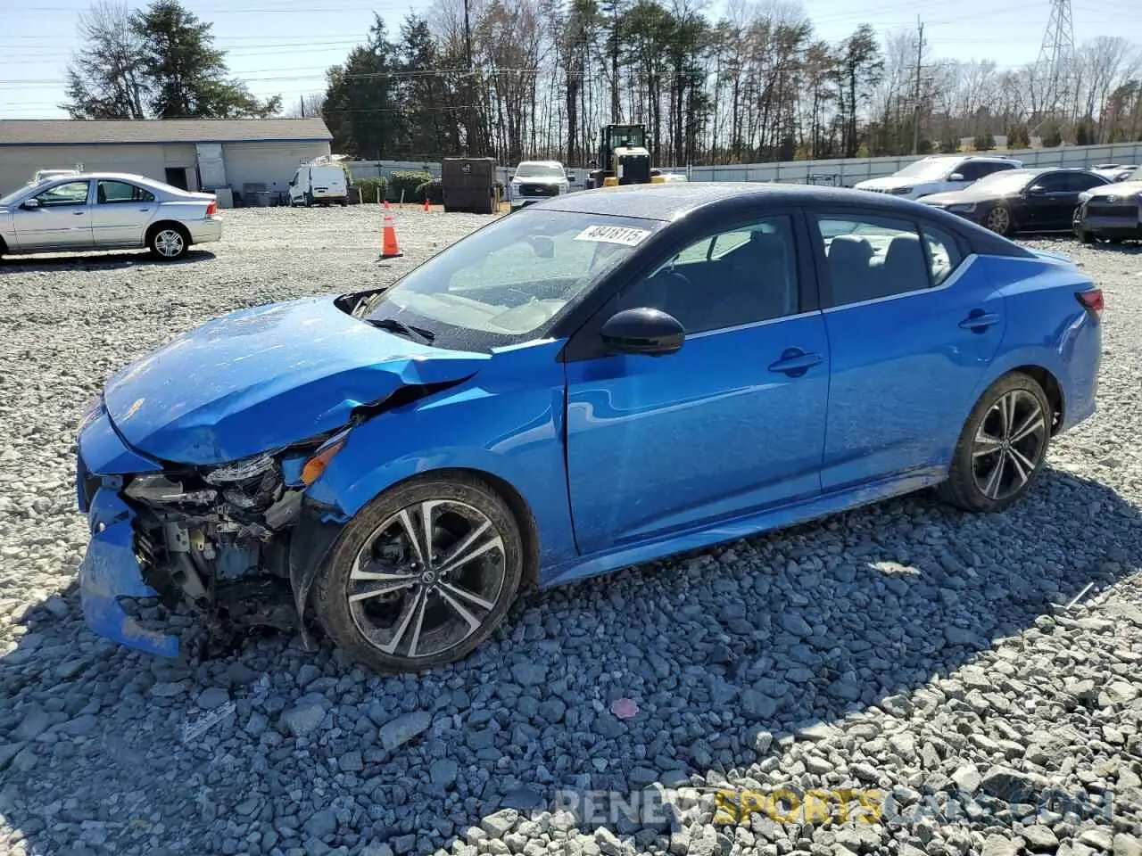 1 Photograph of a damaged car 3N1AB8DV0MY318914 NISSAN SENTRA 2021