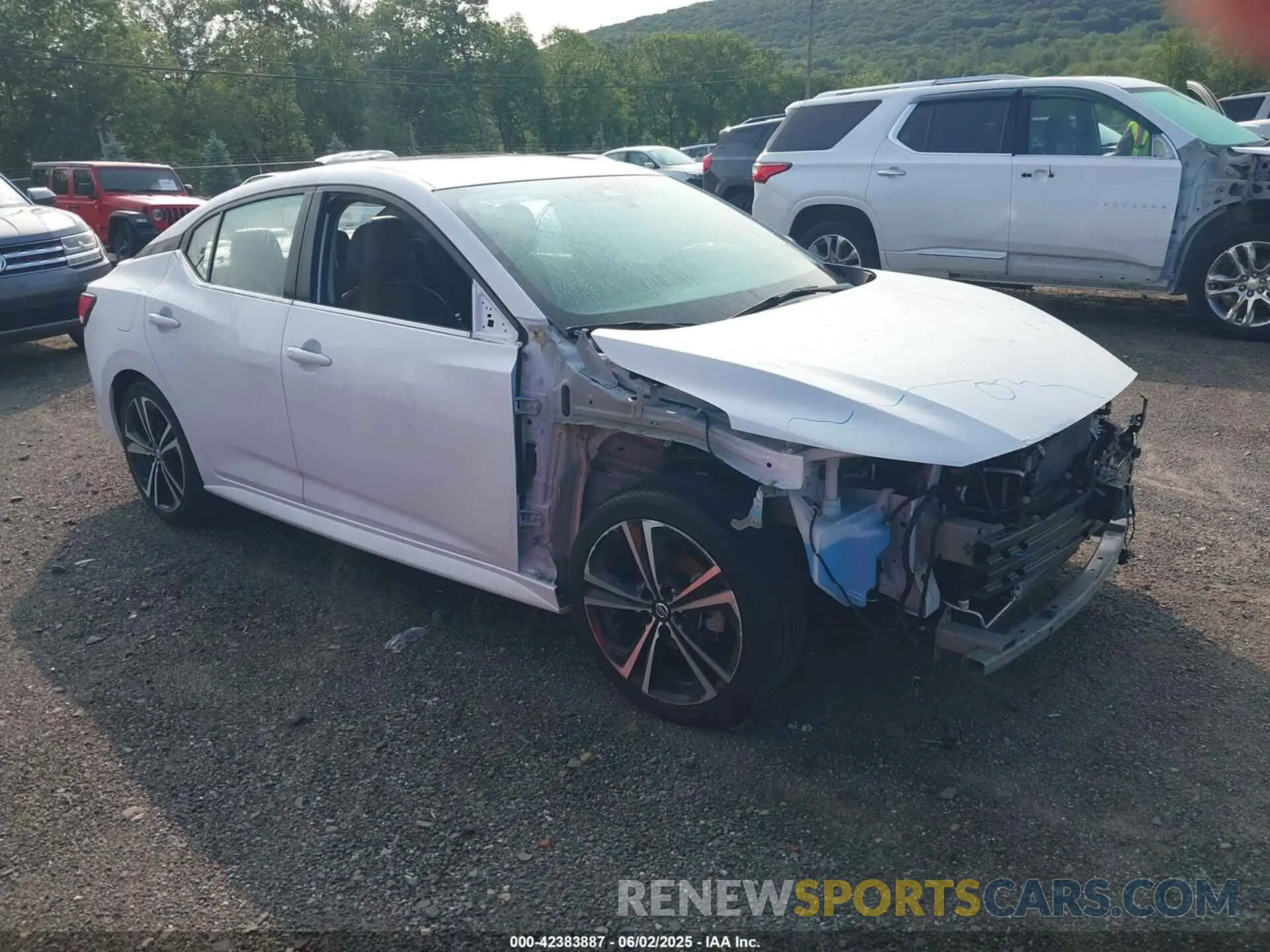 1 Photograph of a damaged car 3N1AB8DV1MY242765 NISSAN SENTRA 2021