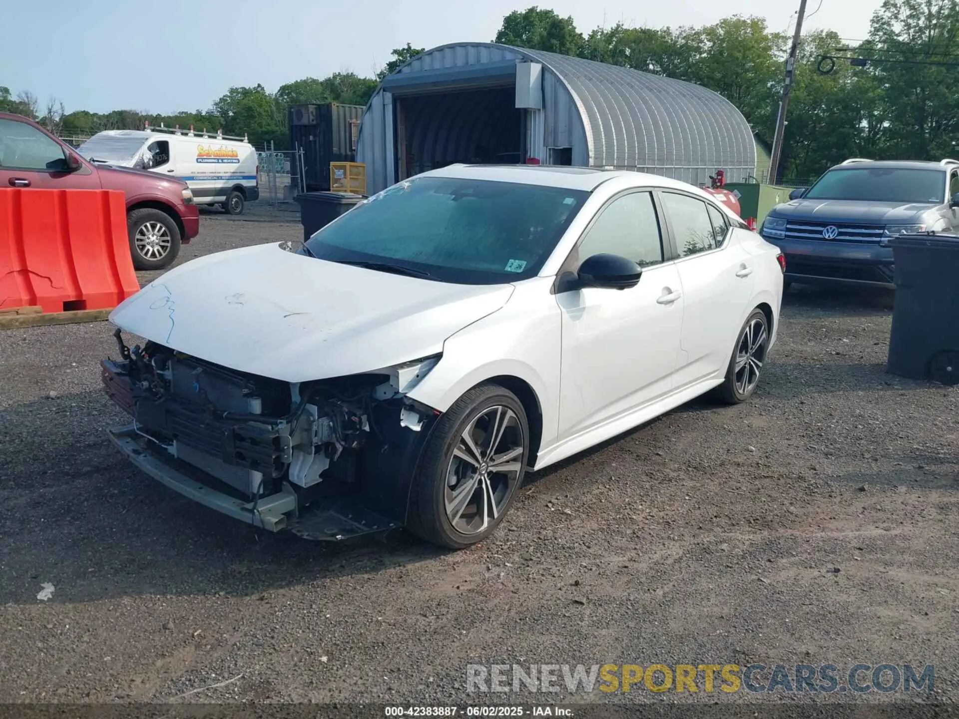 2 Photograph of a damaged car 3N1AB8DV1MY242765 NISSAN SENTRA 2021