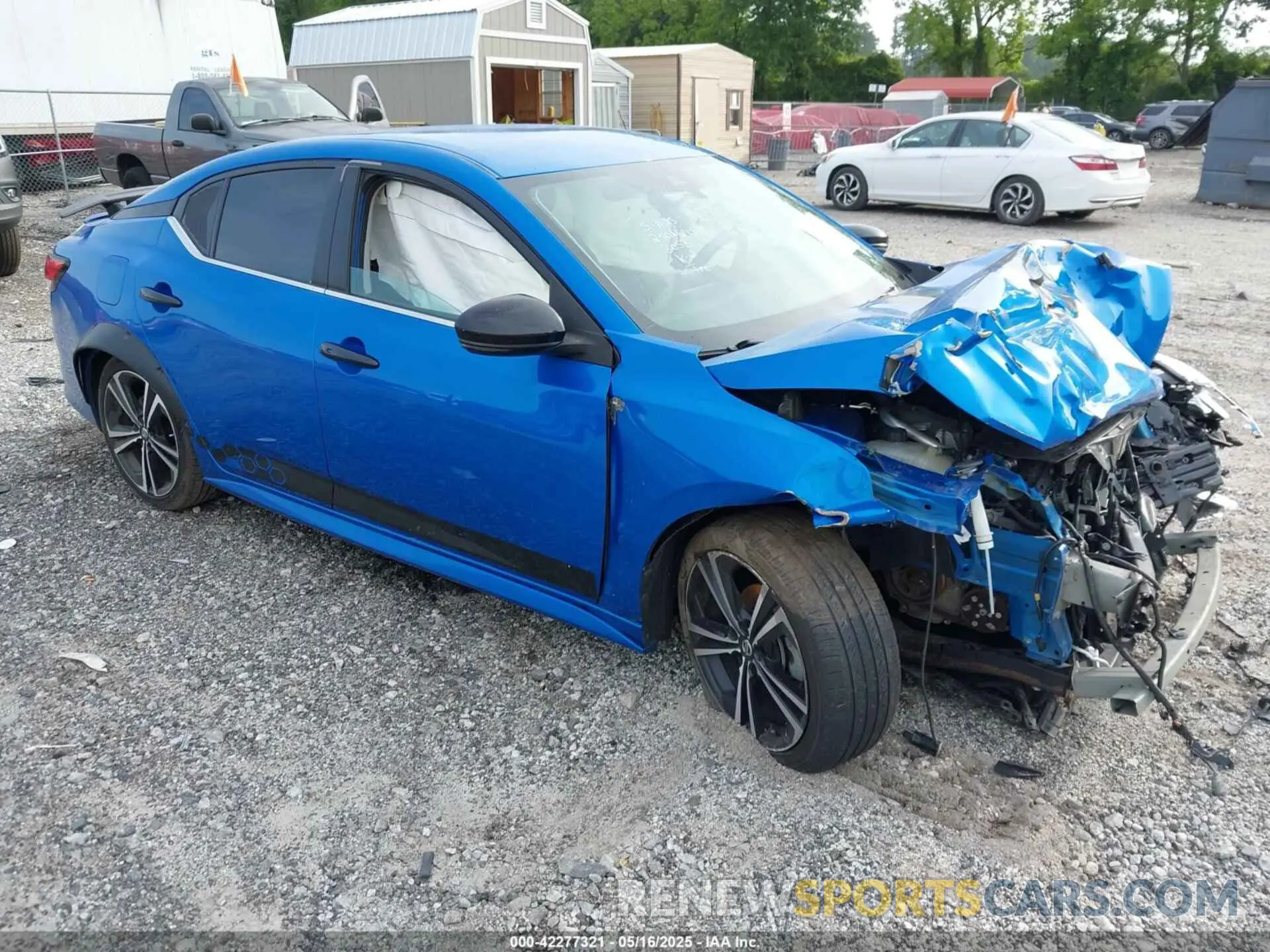 1 Photograph of a damaged car 3N1AB8DV2MY223058 NISSAN SENTRA 2021