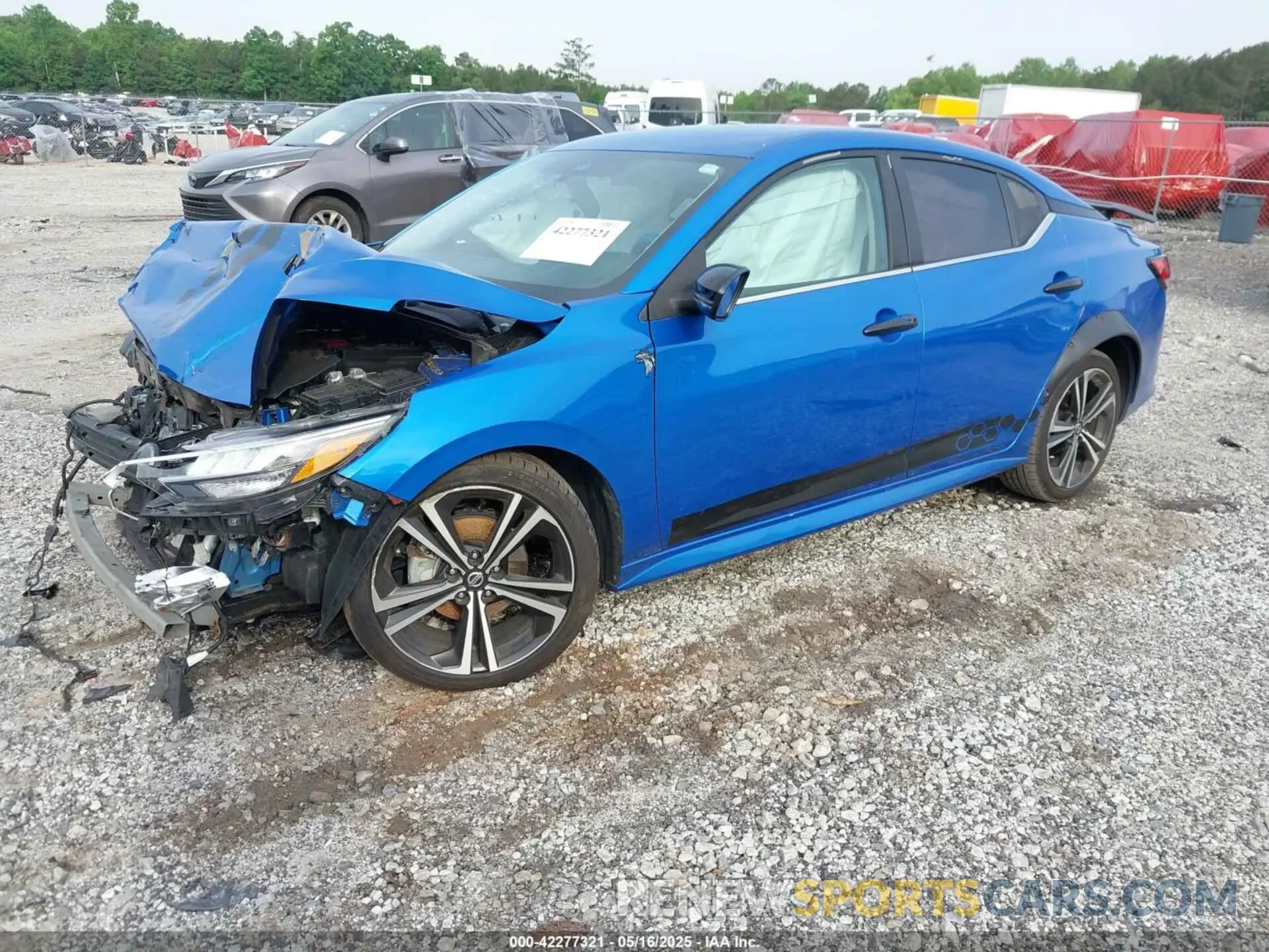 2 Photograph of a damaged car 3N1AB8DV2MY223058 NISSAN SENTRA 2021