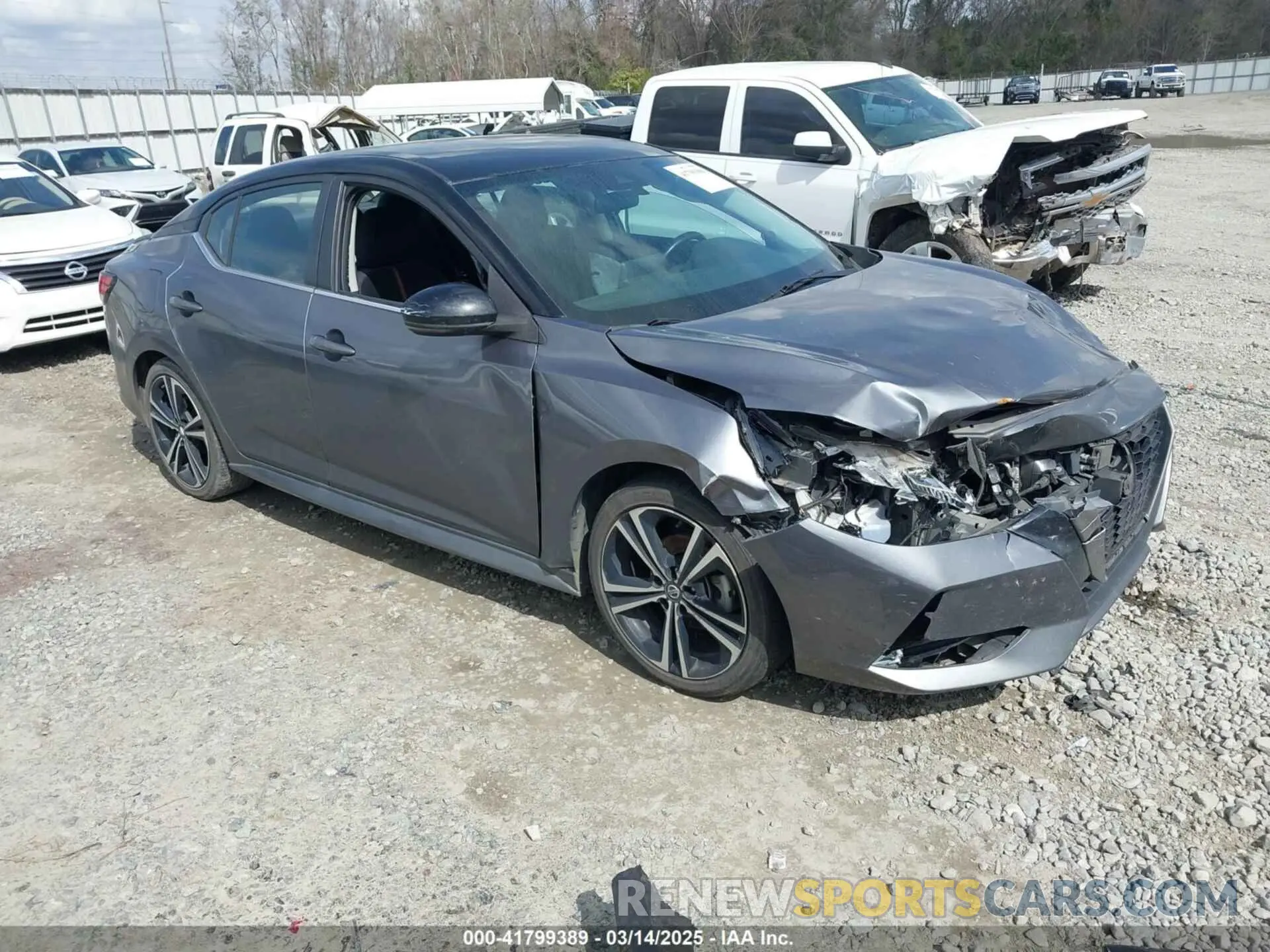 1 Photograph of a damaged car 3N1AB8DV2MY241785 NISSAN SENTRA 2021