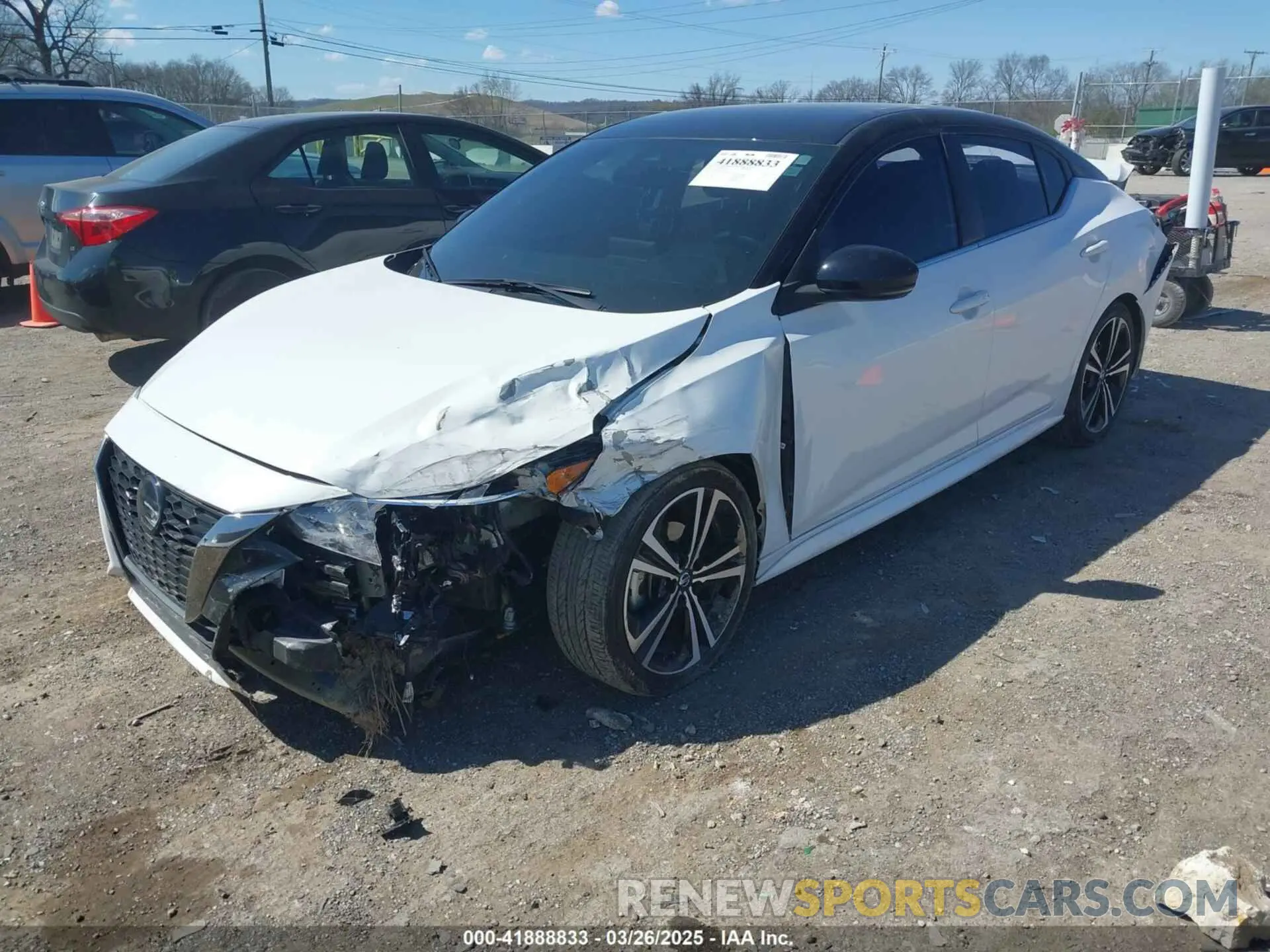 2 Photograph of a damaged car 3N1AB8DV2MY293241 NISSAN SENTRA 2021
