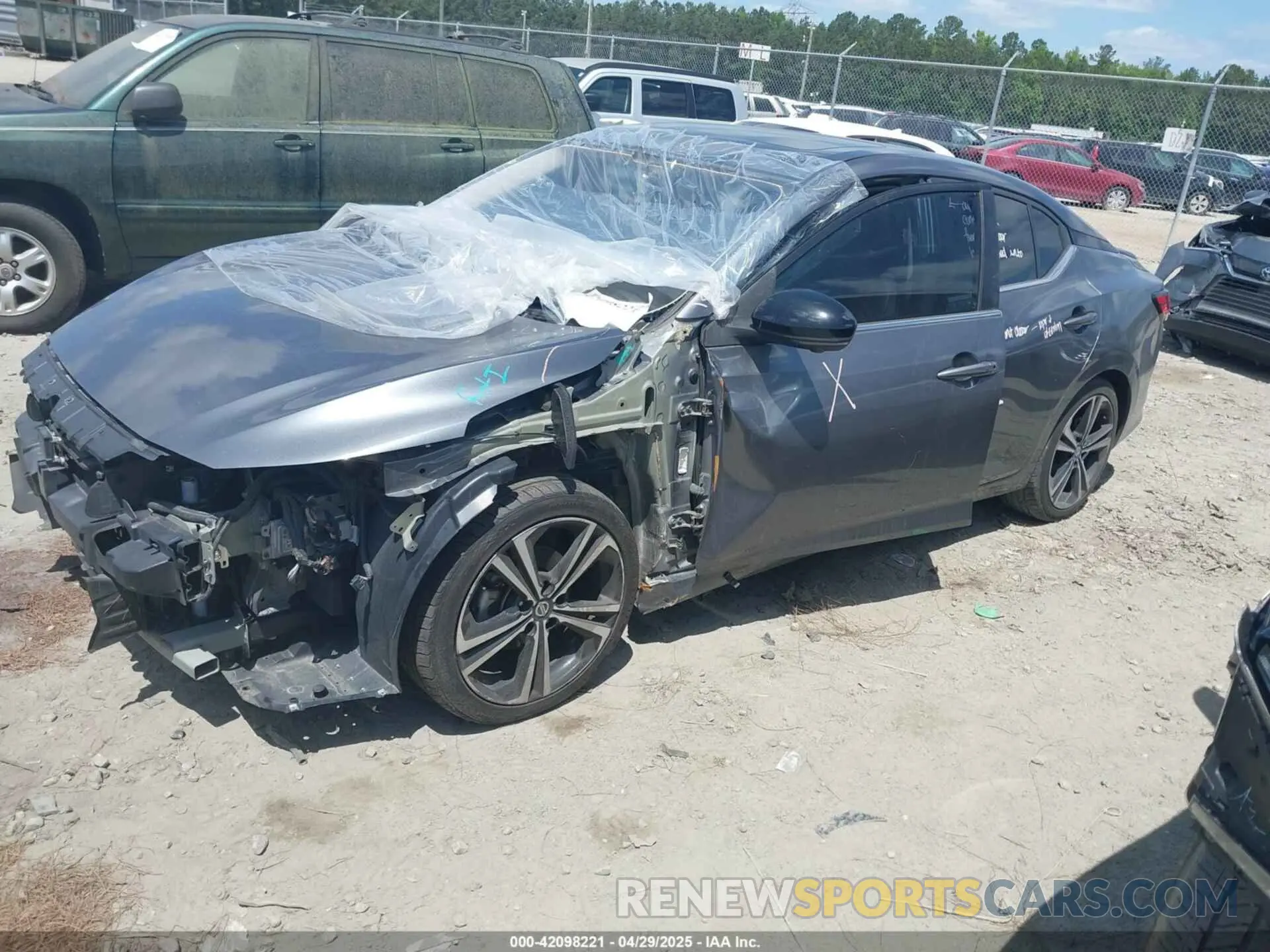 2 Photograph of a damaged car 3N1AB8DV2MY297984 NISSAN SENTRA 2021