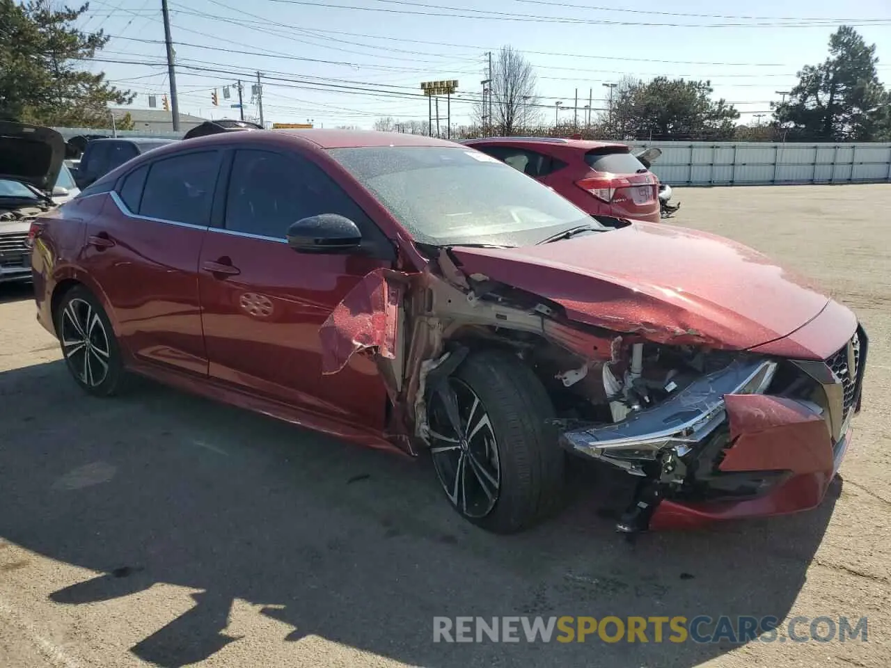 4 Photograph of a damaged car 3N1AB8DV2MY307316 NISSAN SENTRA 2021