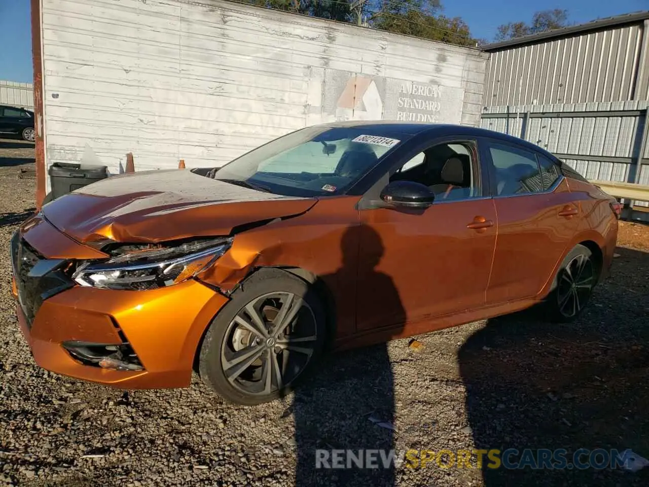 1 Photograph of a damaged car 3N1AB8DV4MY246700 NISSAN SENTRA 2021