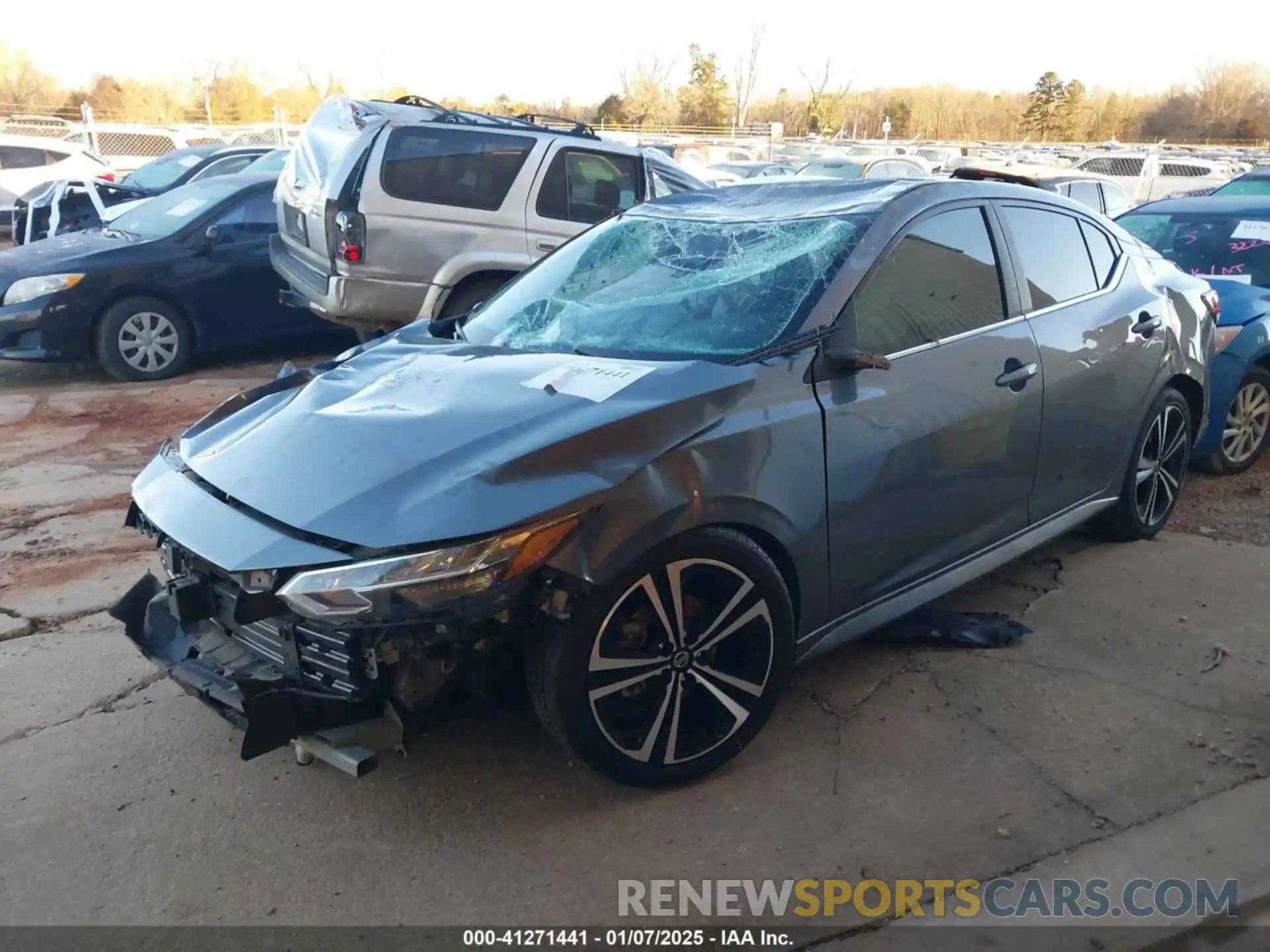 2 Photograph of a damaged car 3N1AB8DV4MY317717 NISSAN SENTRA 2021