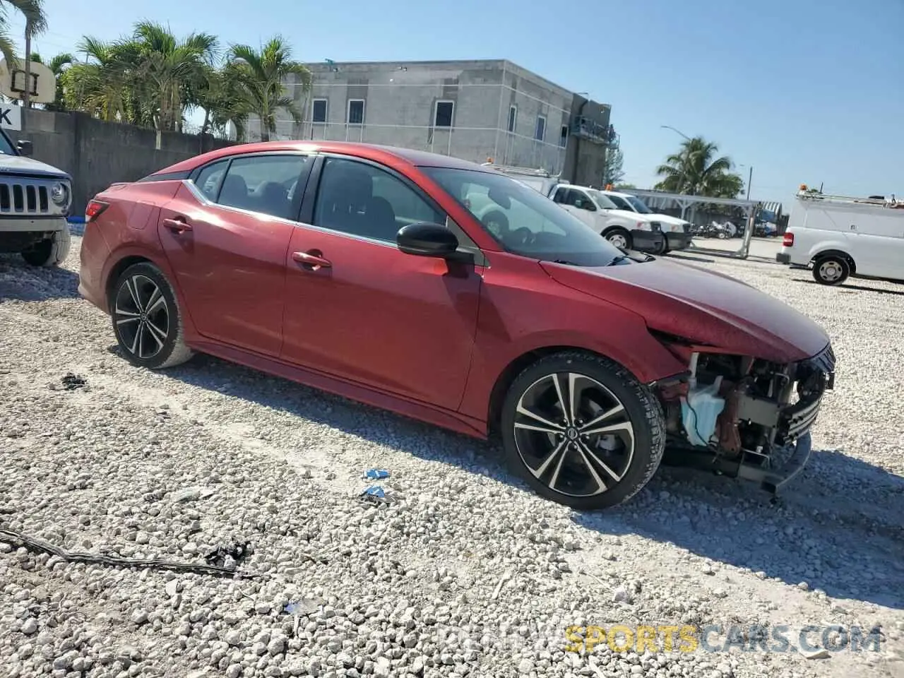 4 Photograph of a damaged car 3N1AB8DV5MY207582 NISSAN SENTRA 2021