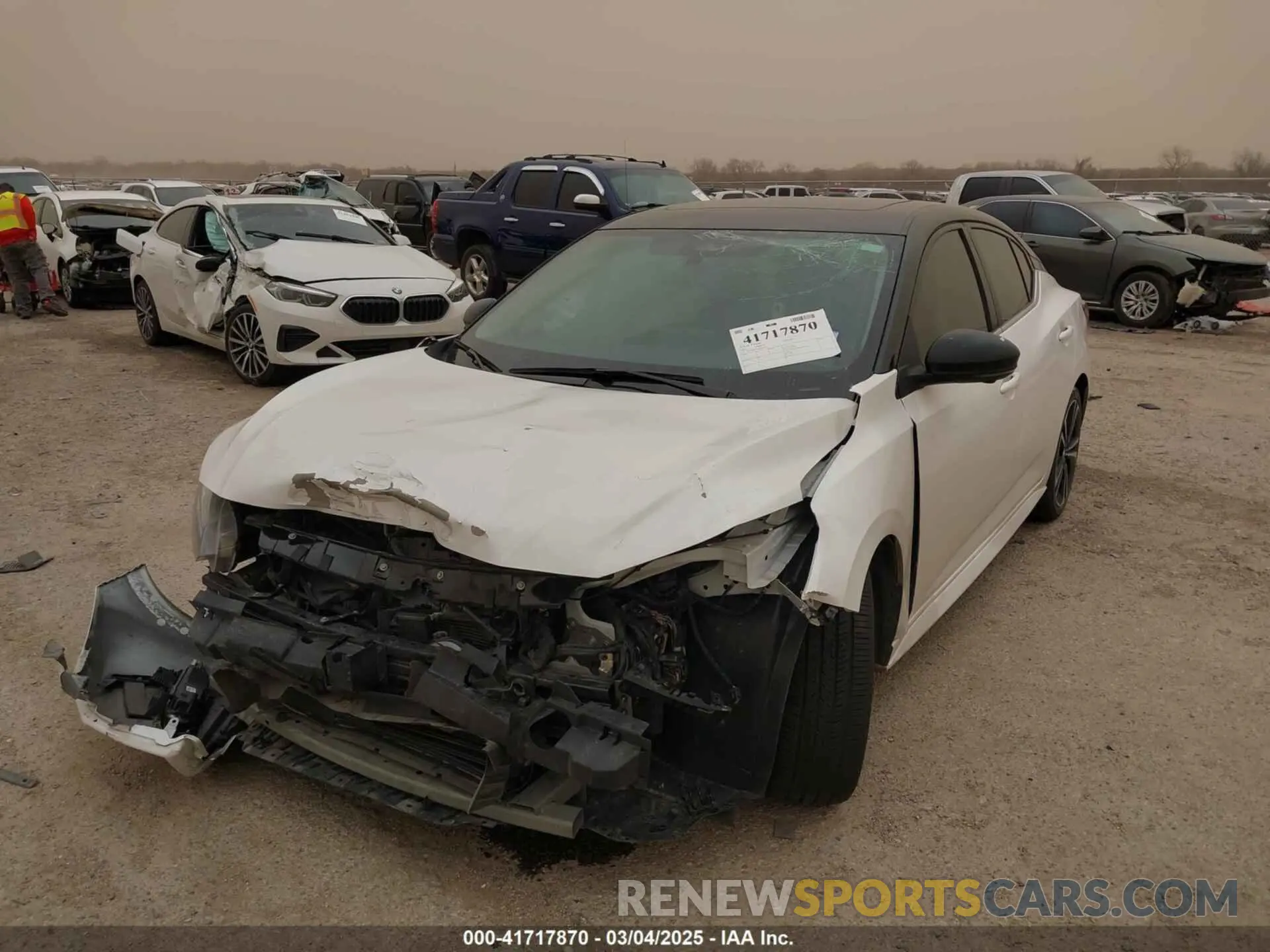 2 Photograph of a damaged car 3N1AB8DV6MY207963 NISSAN SENTRA 2021
